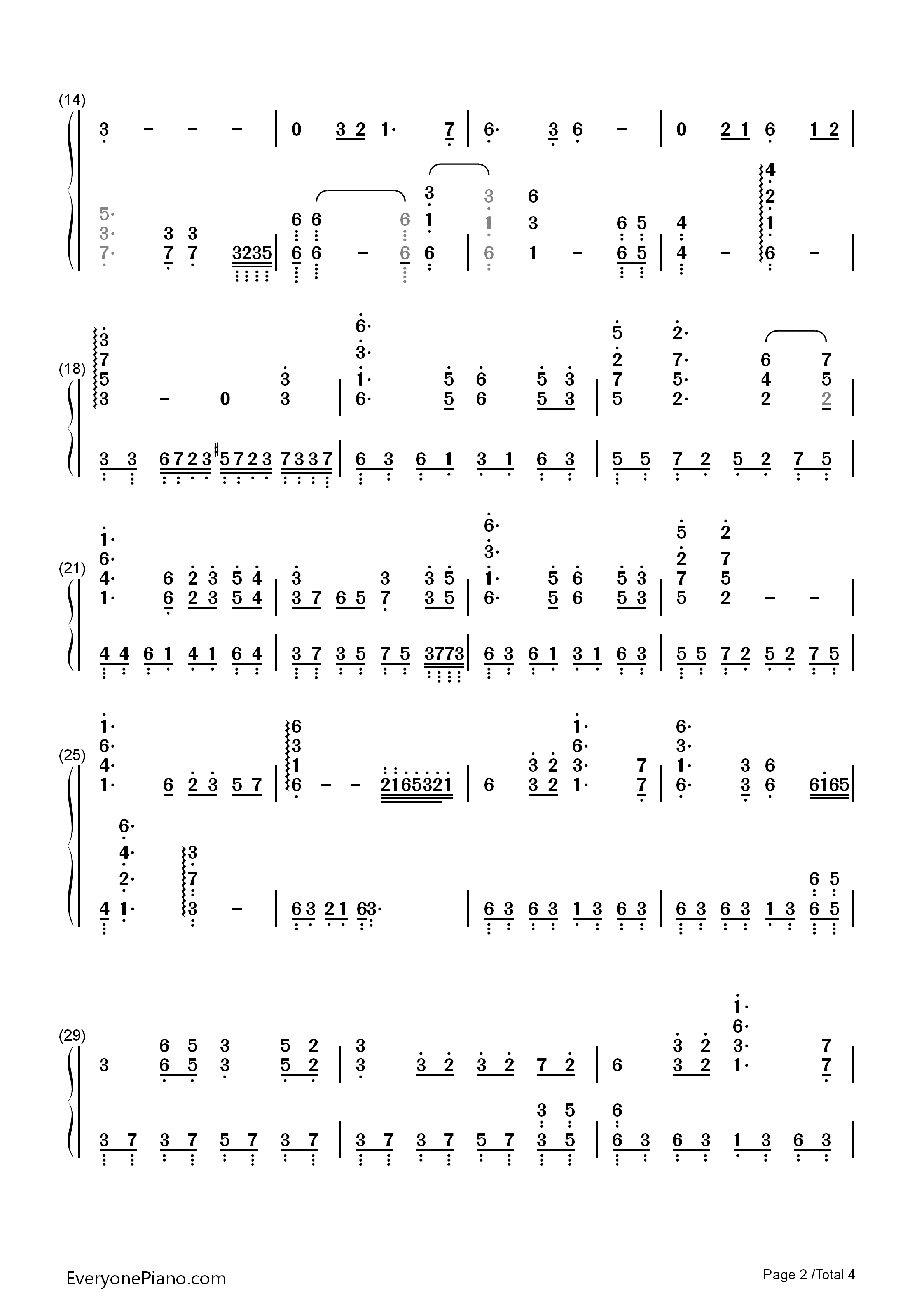 _铁血丹心_完美演奏版钢琴简谱_罗文__甄妮演唱