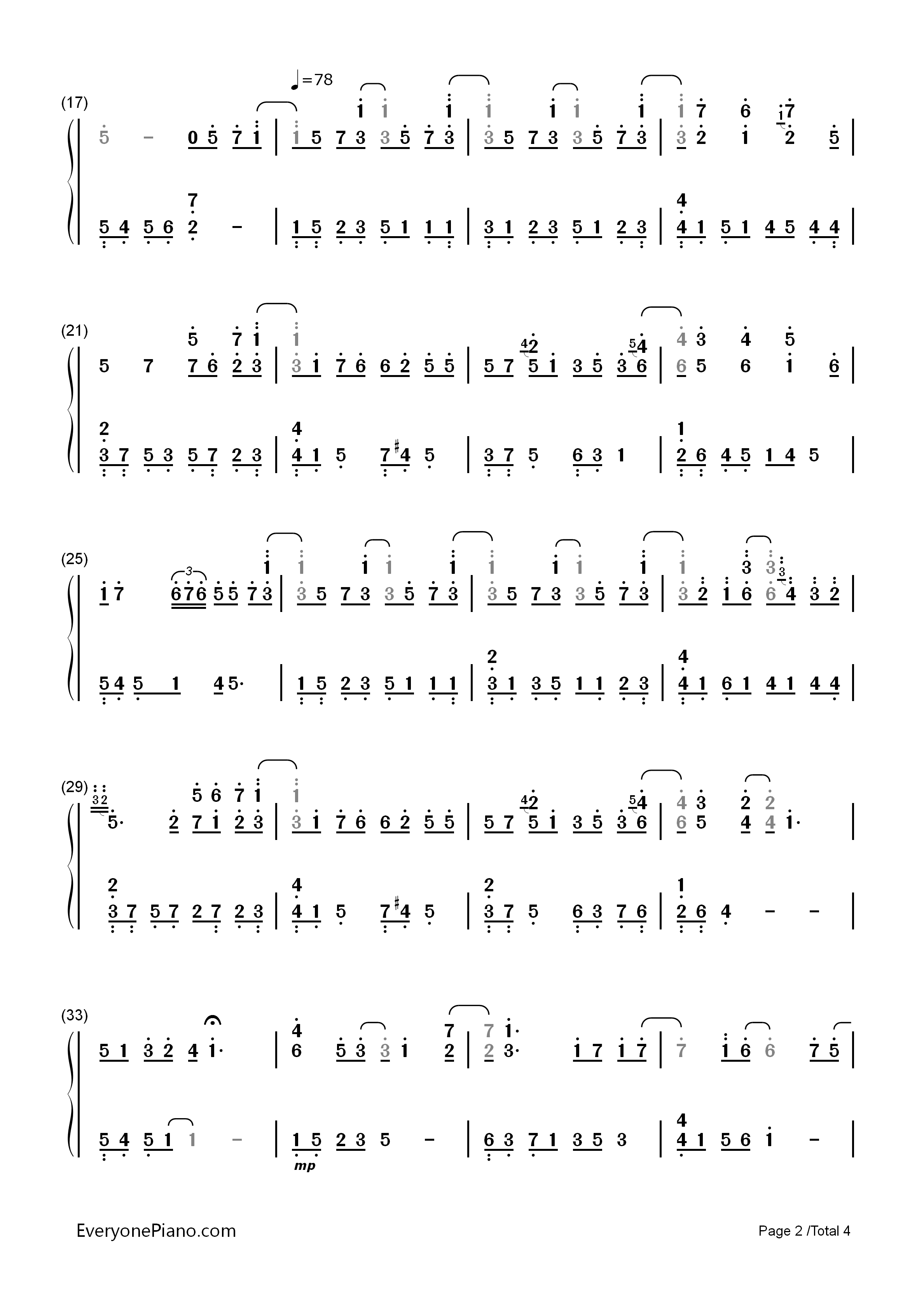 Love_Me钢琴简谱_李闰珉演唱