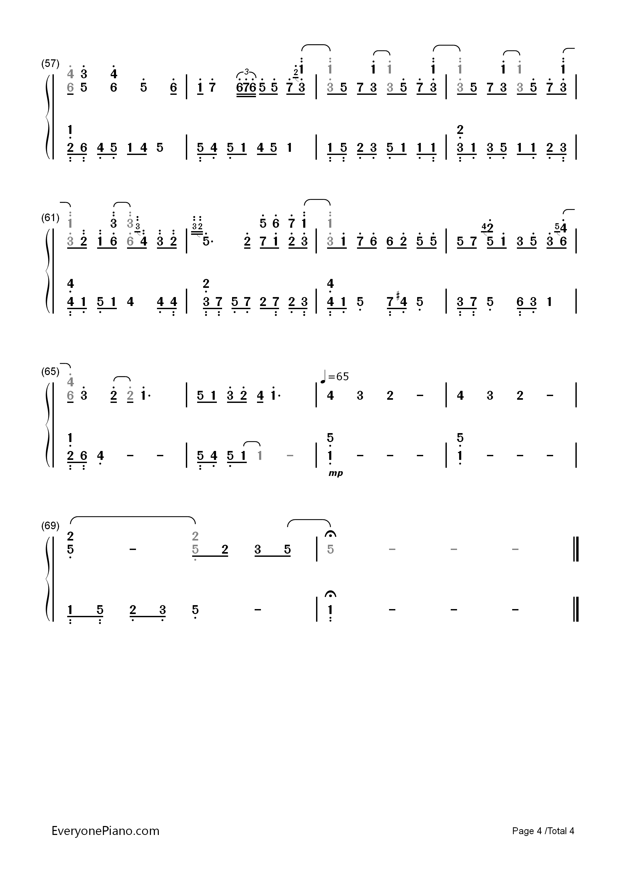 Love_Me钢琴简谱_李闰珉演唱