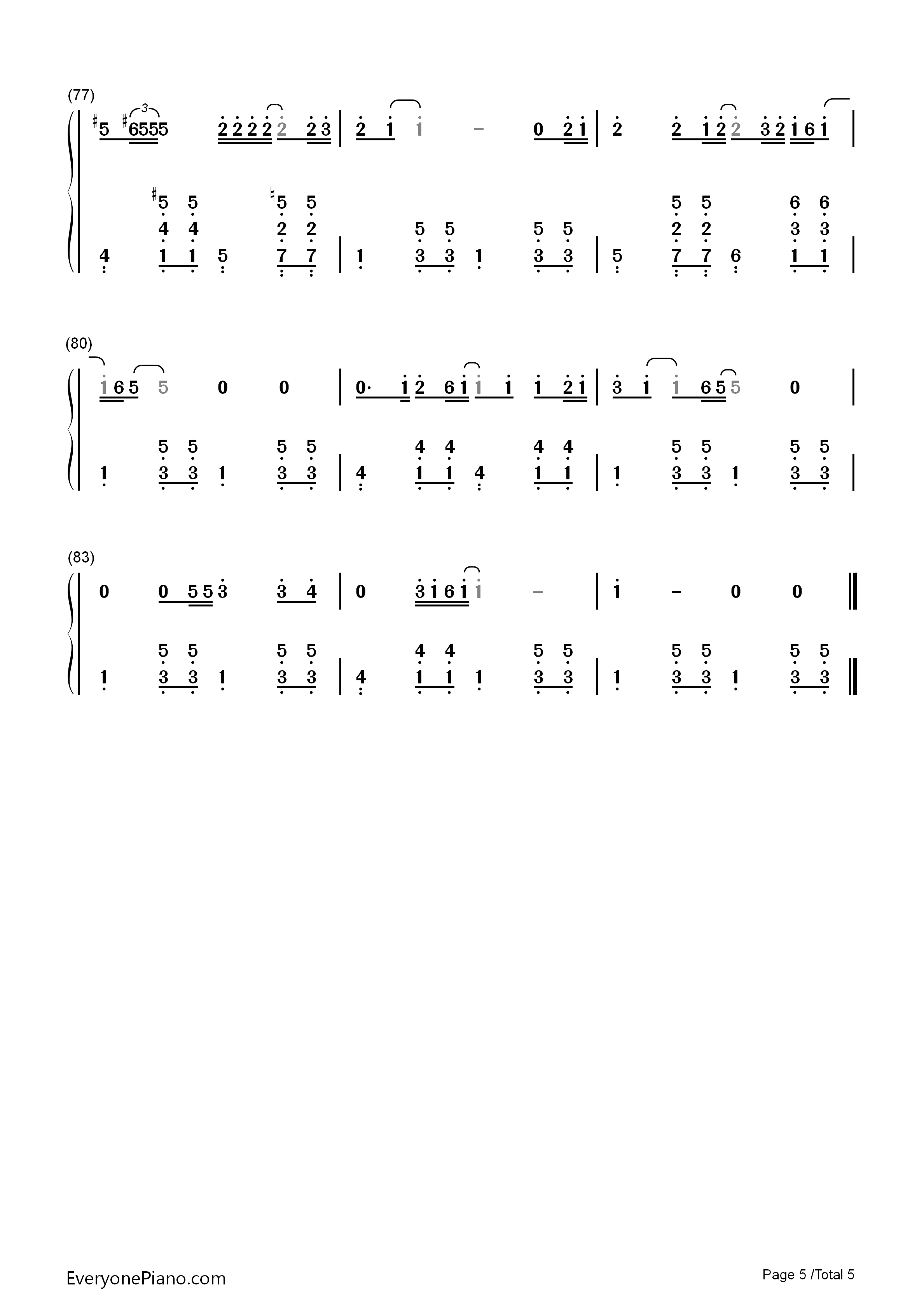 普通朋友钢琴简谱_陶喆演唱