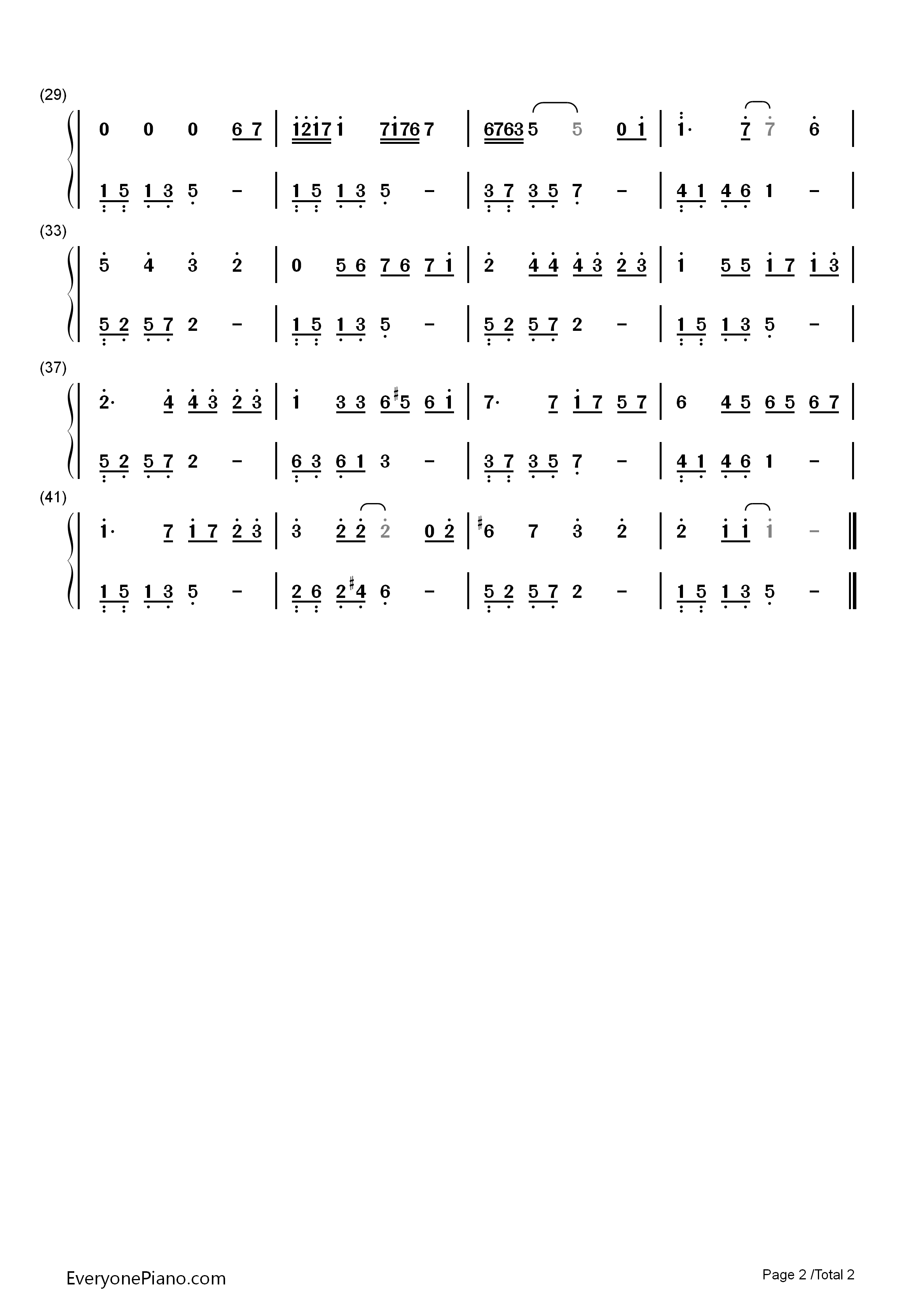 好心分手钢琴简谱_卢巧音演唱