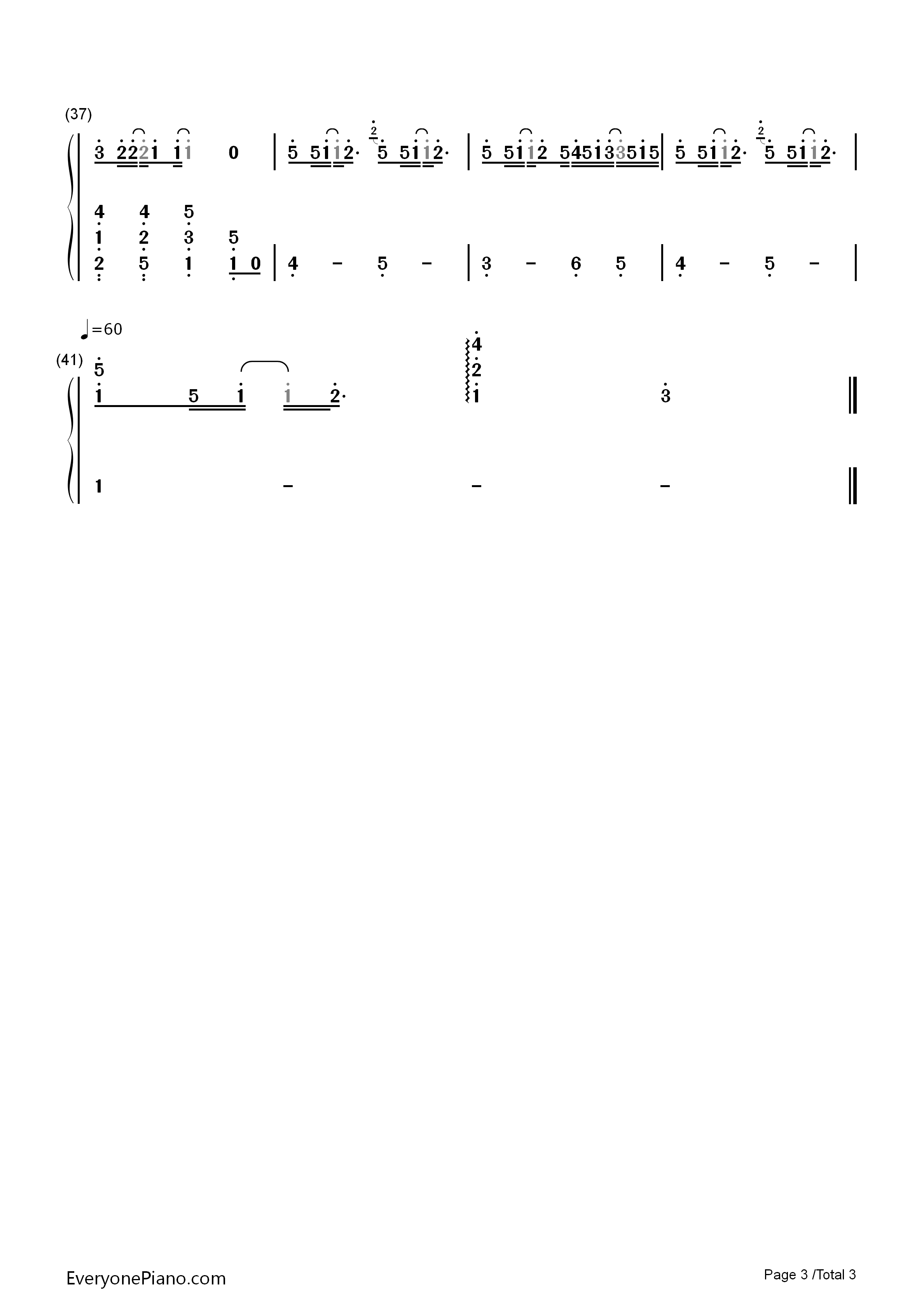 不变的永恒钢琴简谱_奥华子演唱