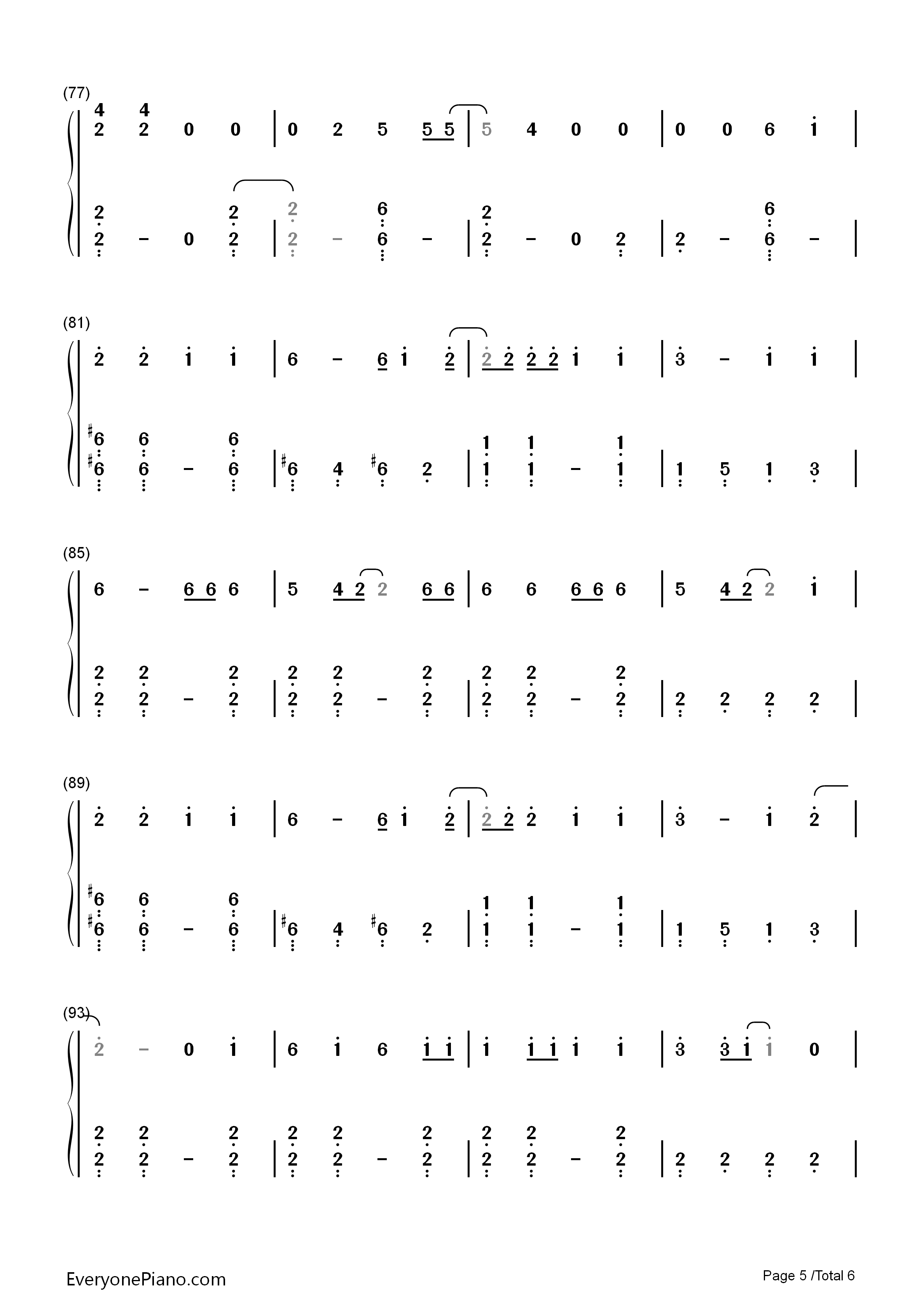 History钢琴简谱_EXO演唱