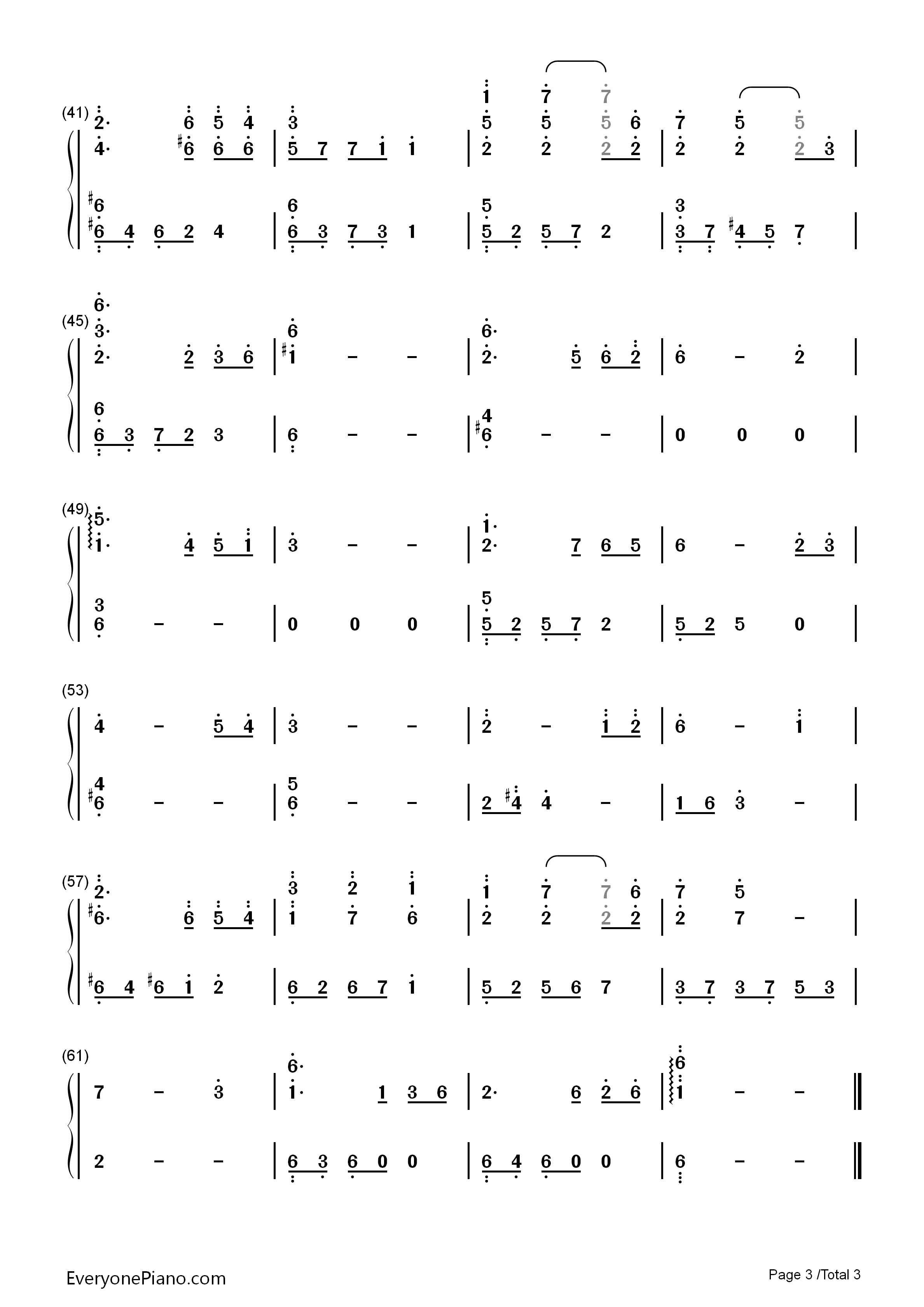 Past_Love钢琴简谱_Various_Artists演唱