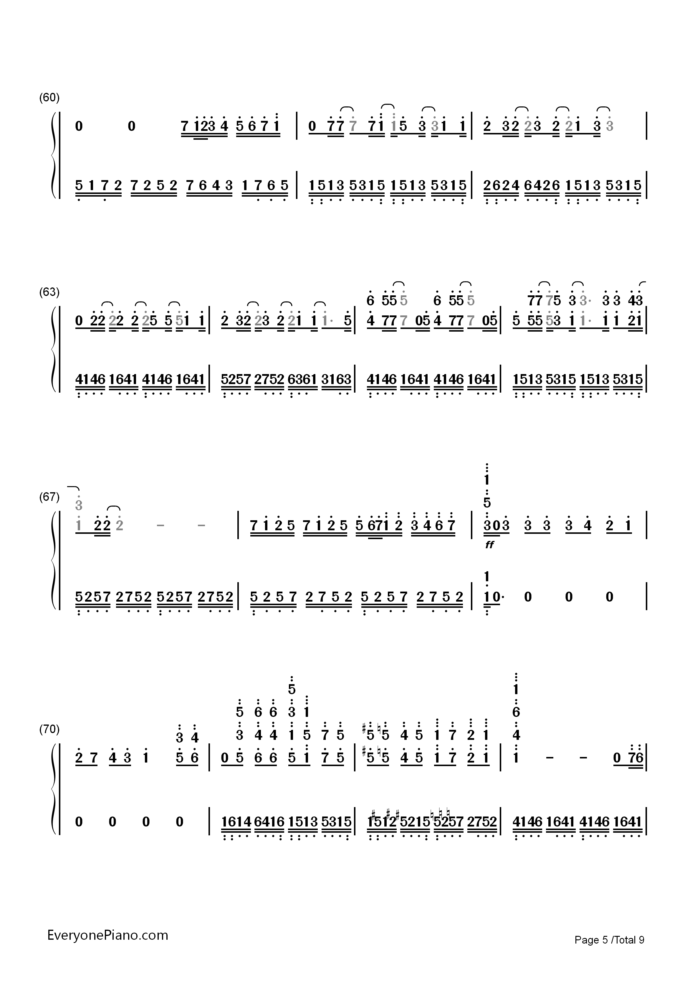 罪の名前钢琴简谱_初音未来_Ryo演唱