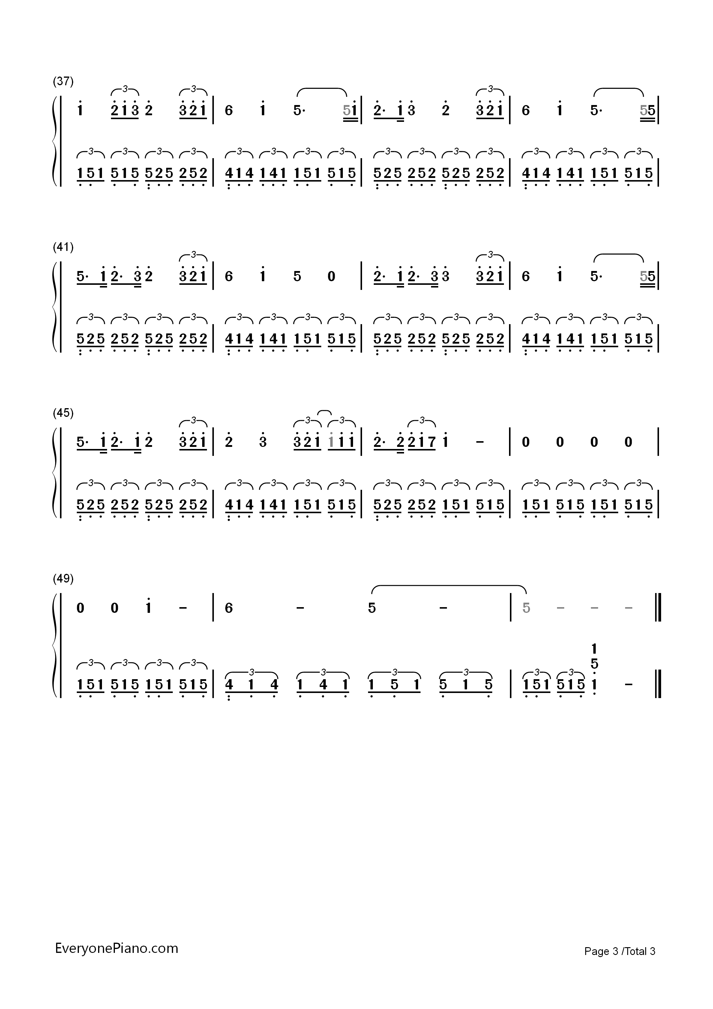 Song_of_the_Sea_(Lullaby)钢琴简谱_Nolwenn_Leroy演唱