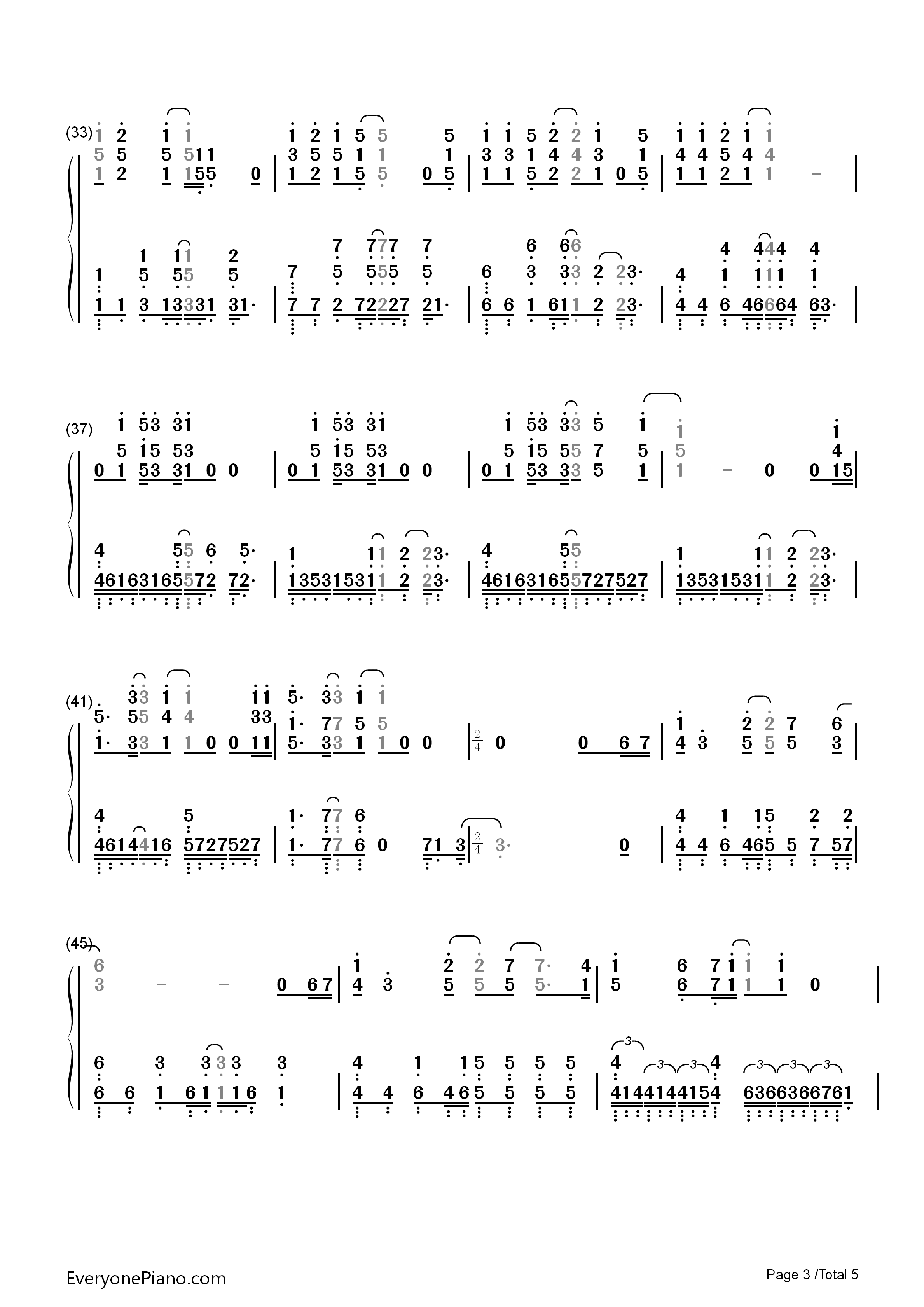 You're_Beautiful钢琴简谱_James_Blunt演唱