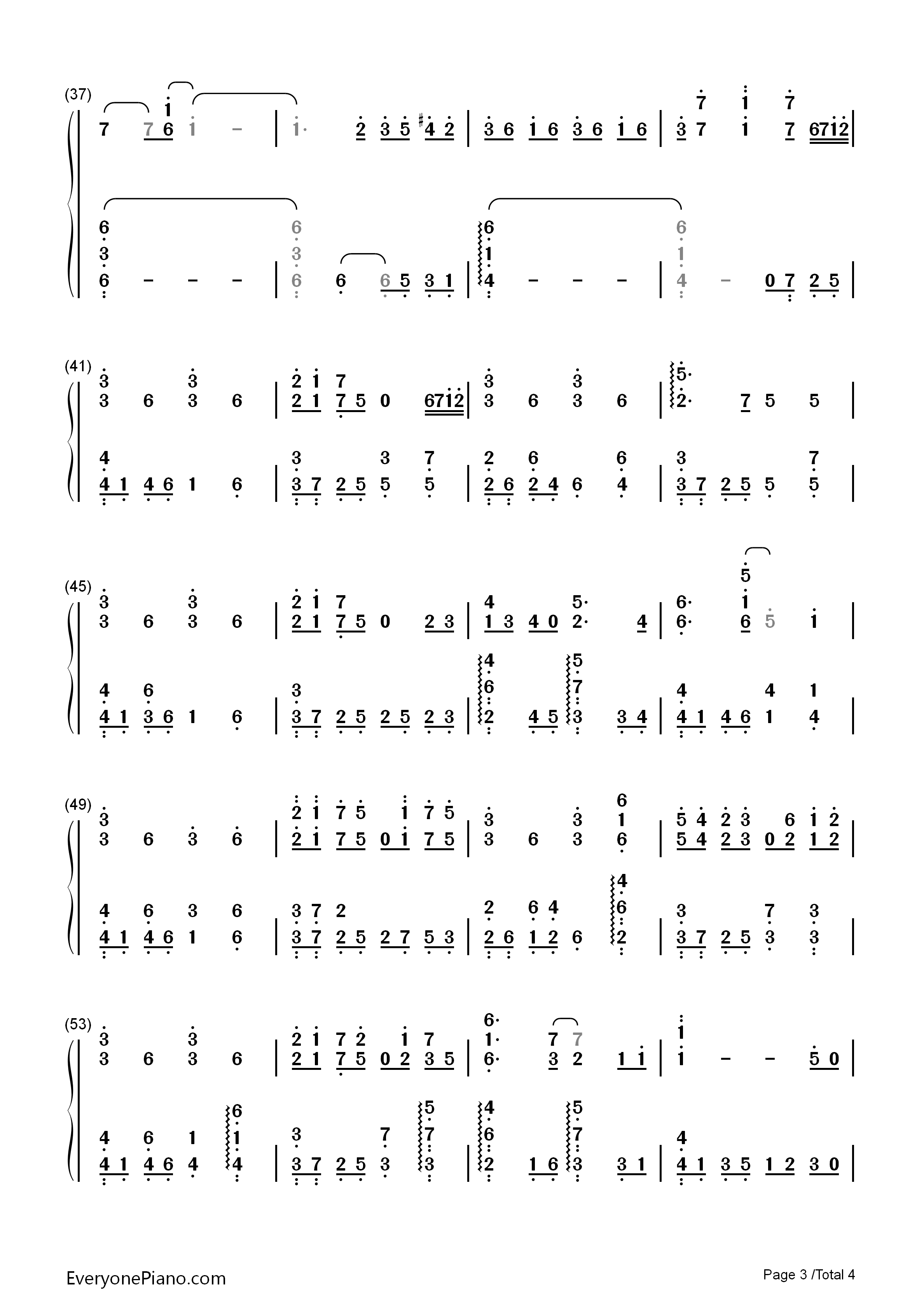 后悔之路钢琴简谱_Maple_Story演唱