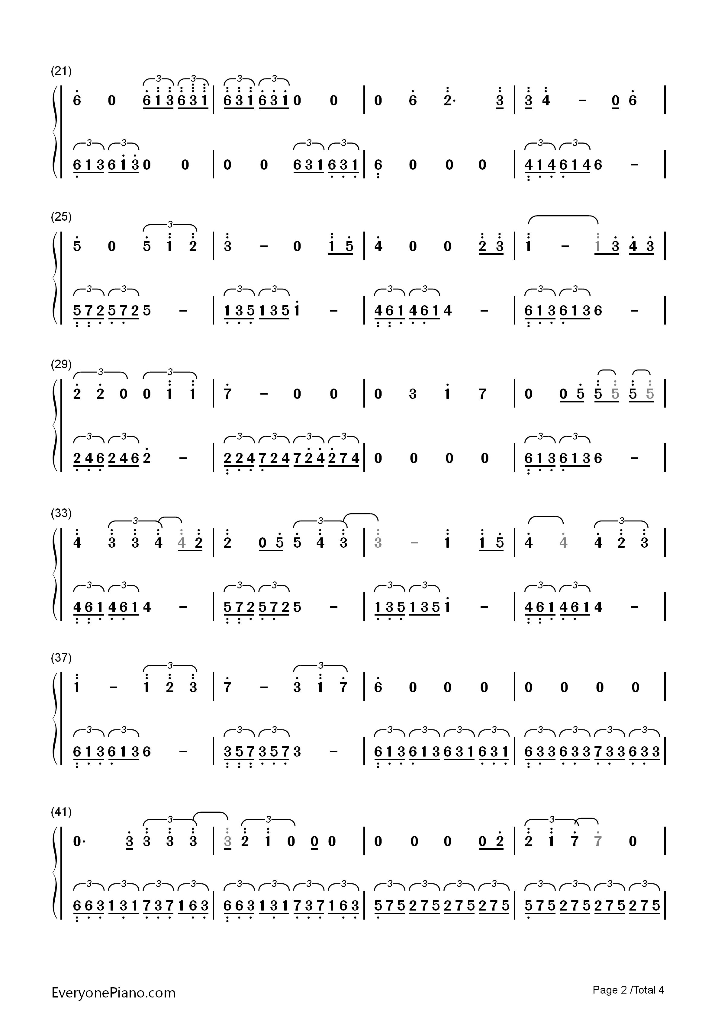 蓝色气球（Blue_Balloon）钢琴简谱_马克西姆演唱