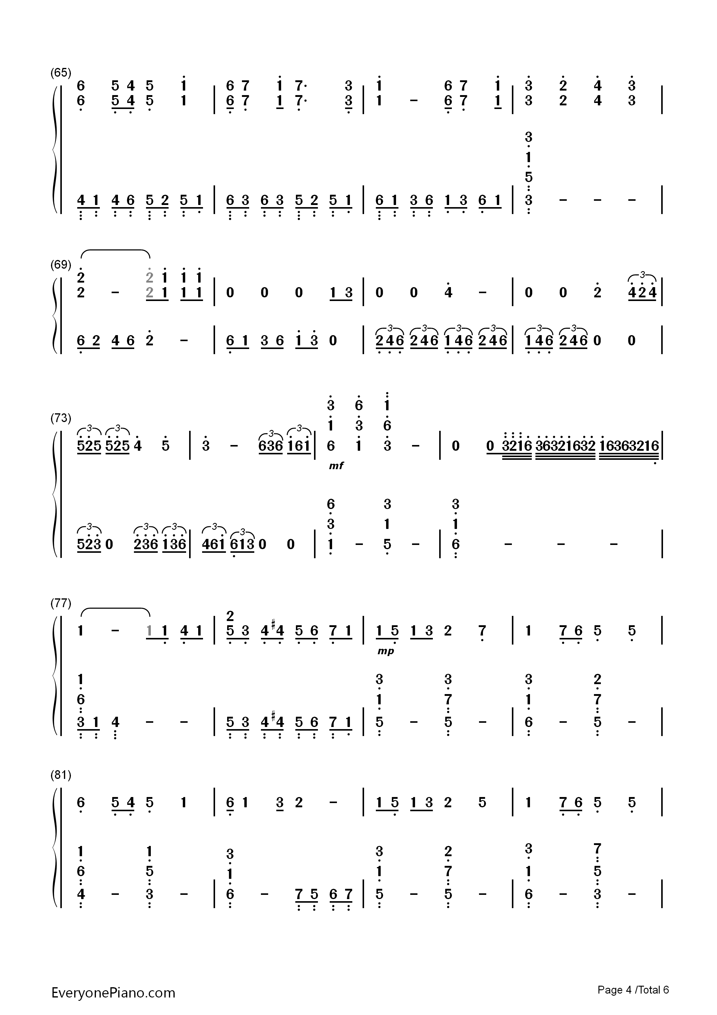 负けないで钢琴简谱_ZARD演唱