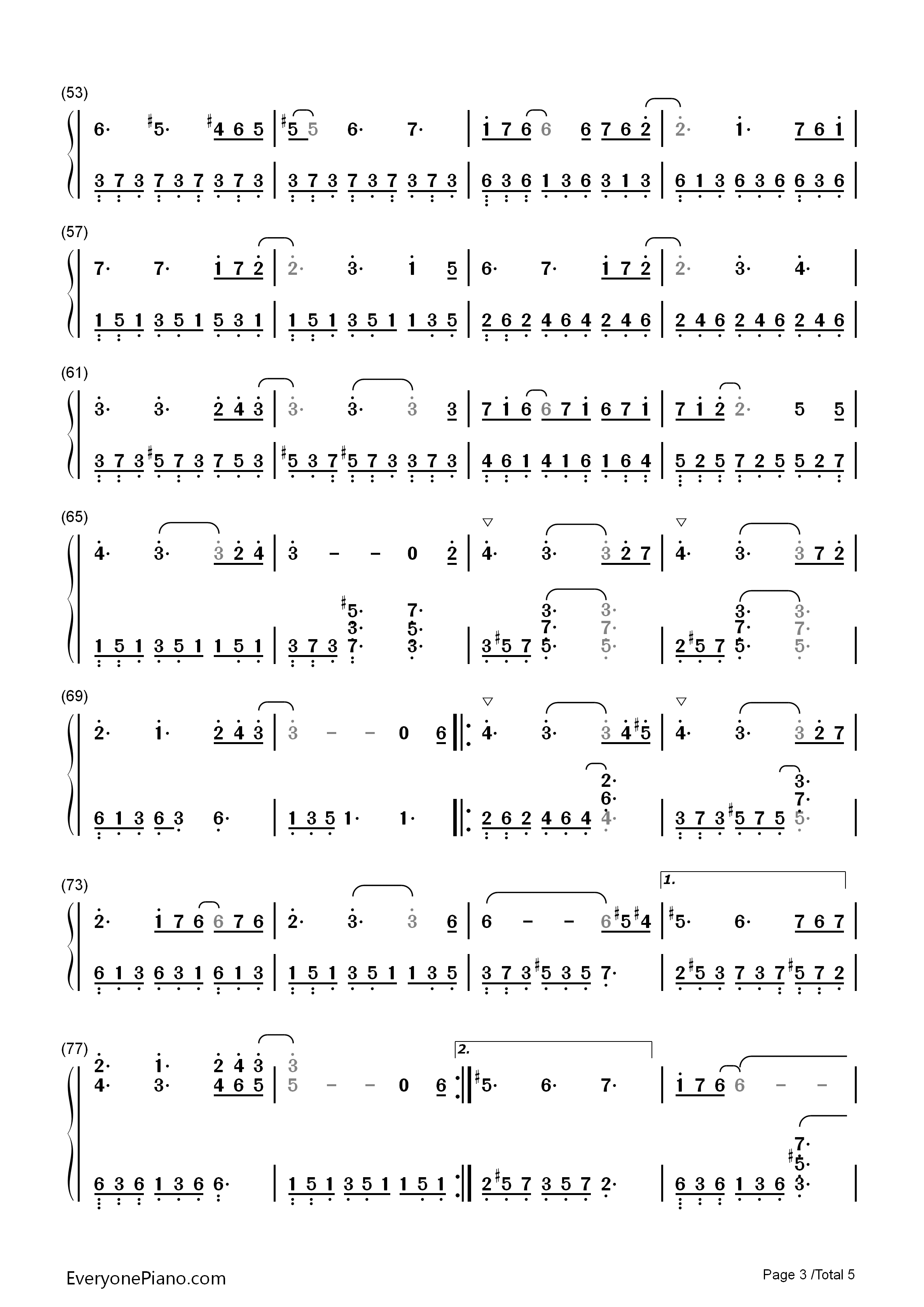 Felitsa（费丽萨）钢琴简谱_雅尼演唱