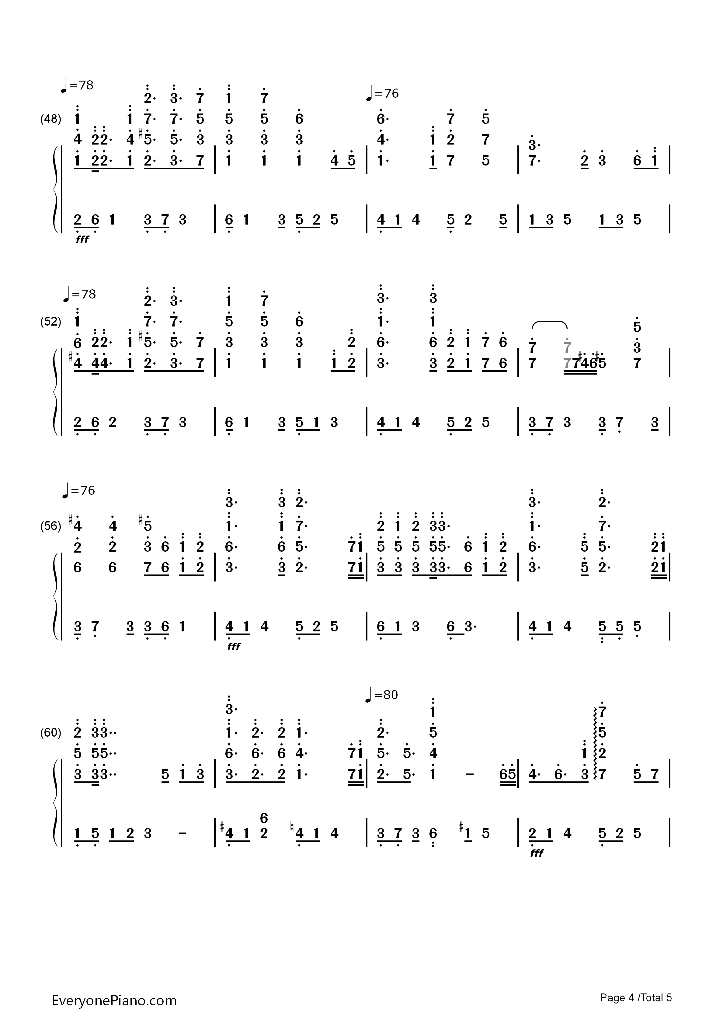 あなたを想いたい钢琴简谱_池田春菜演唱
