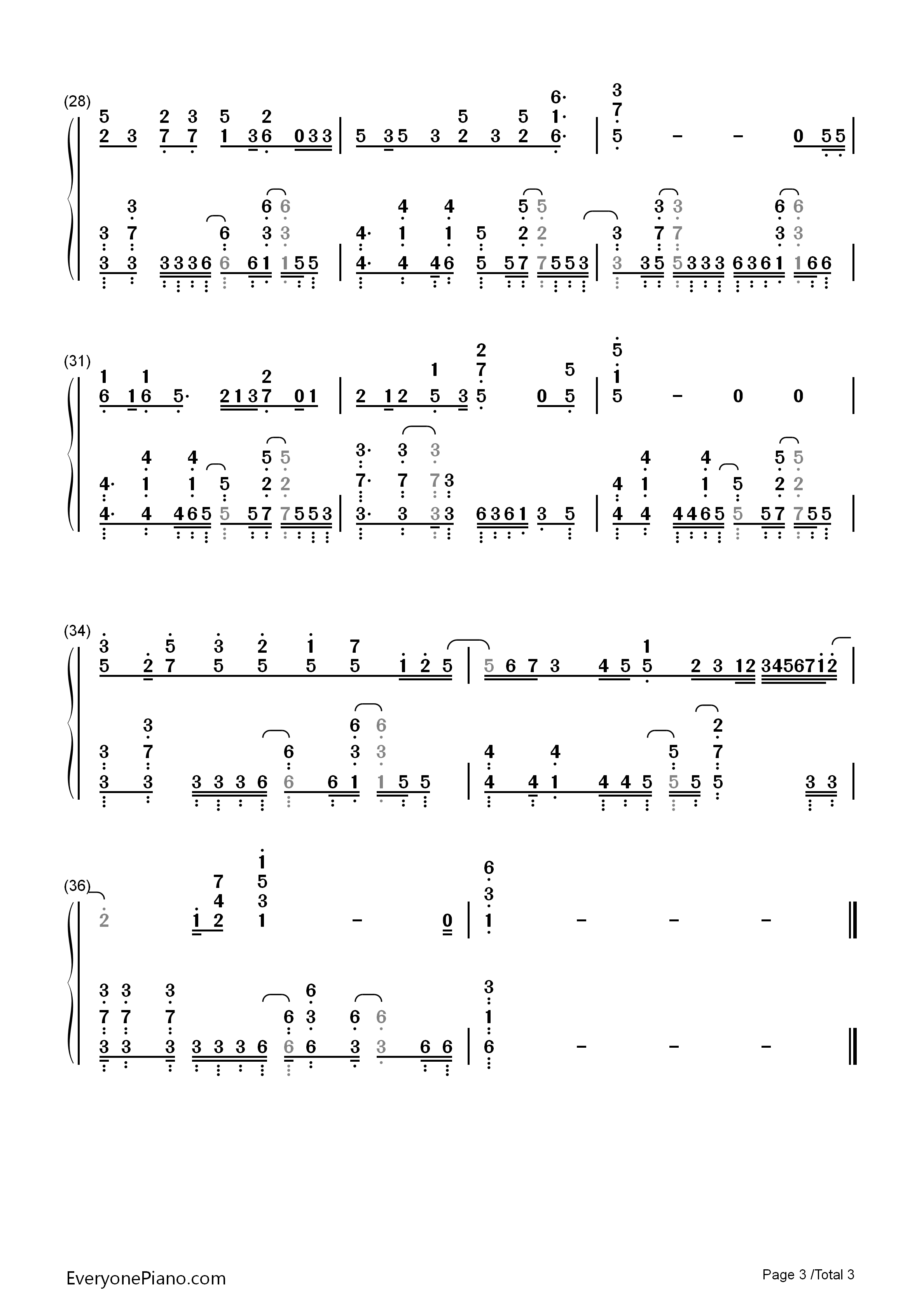 叫べ钢琴简谱_沼仓爱美演唱