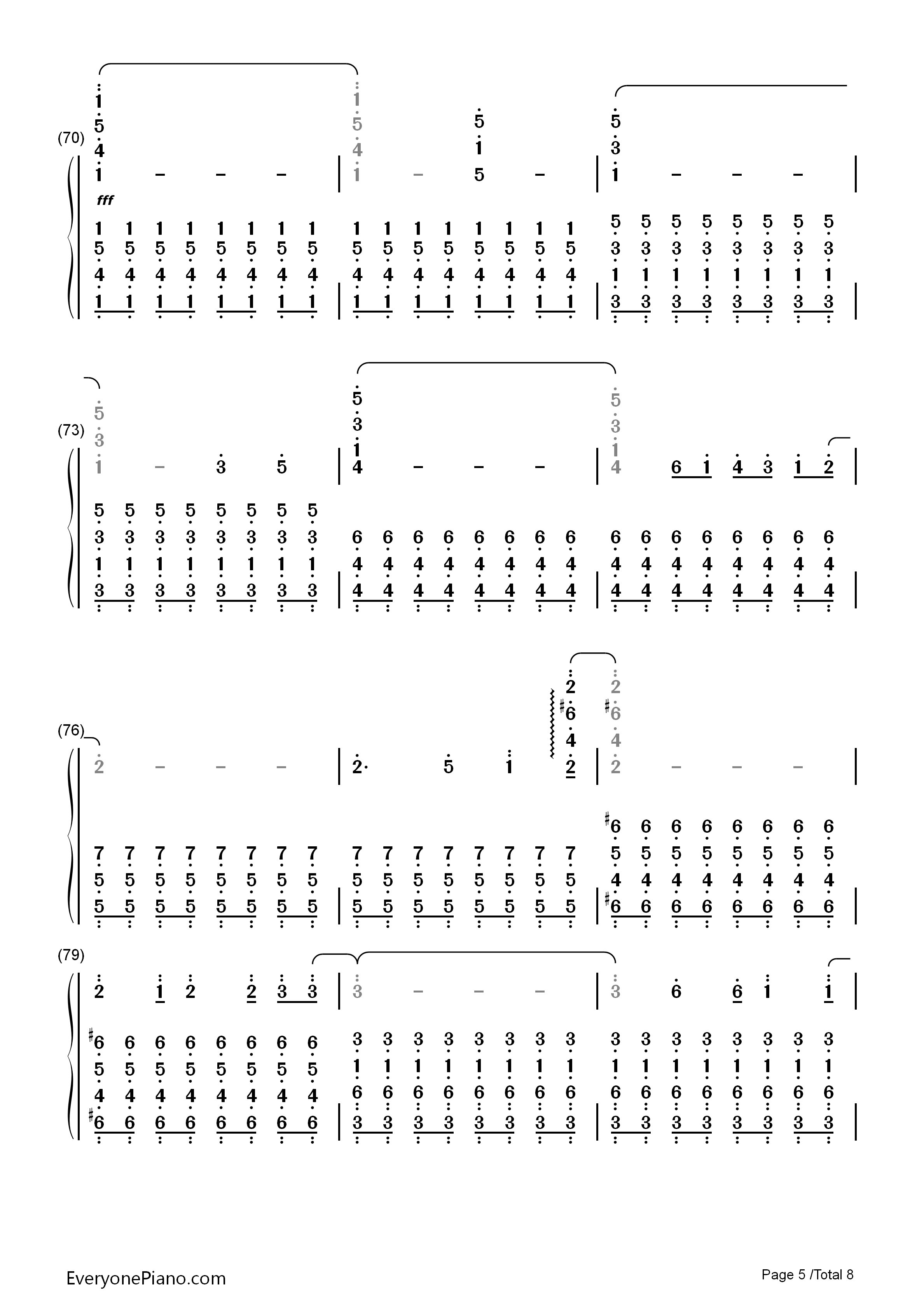 From_Y_to_Y钢琴简谱_初音ミク演唱