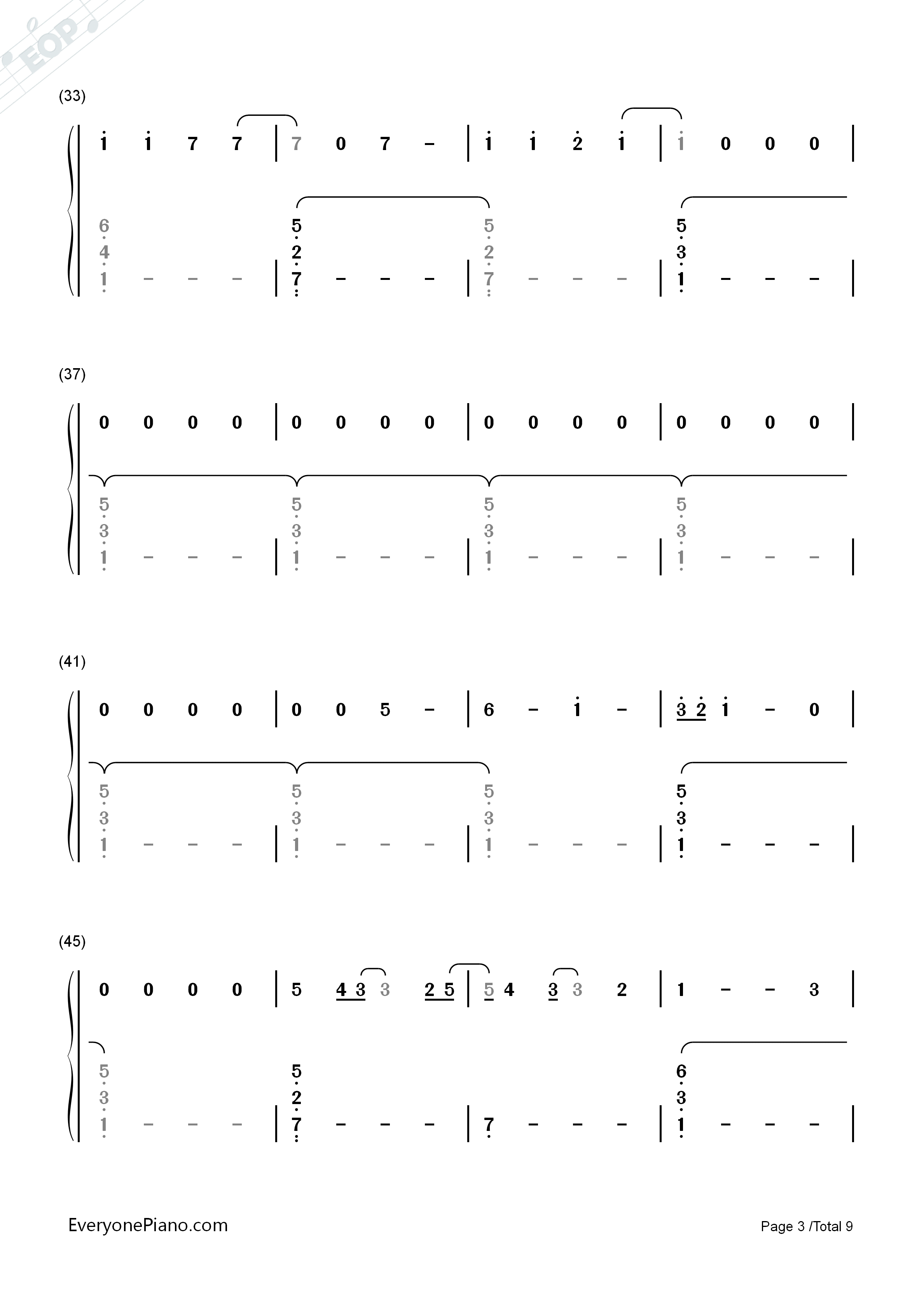 Cancer钢琴简谱_Twenty_One_Pilots演唱