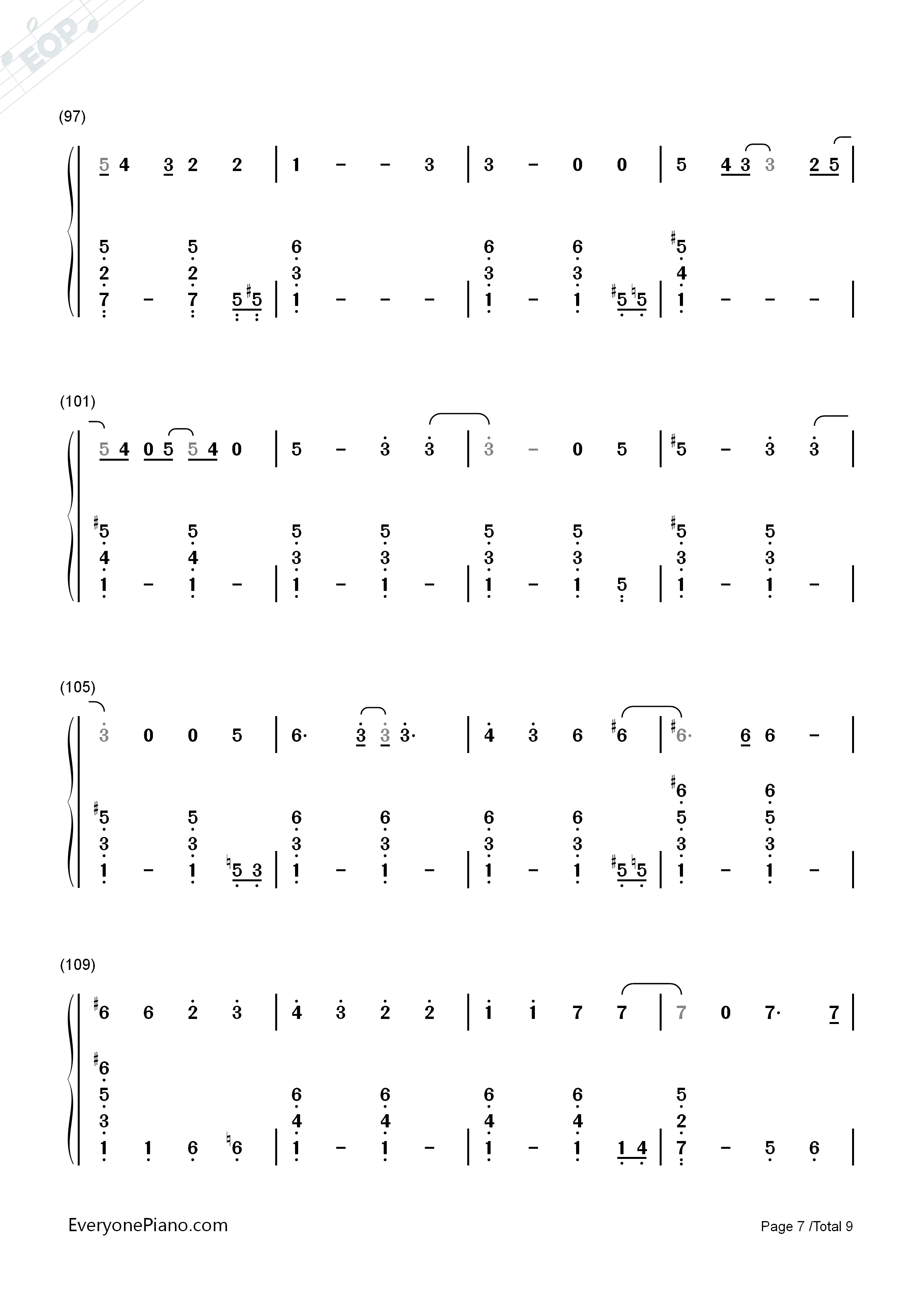 Cancer钢琴简谱_Twenty_One_Pilots演唱