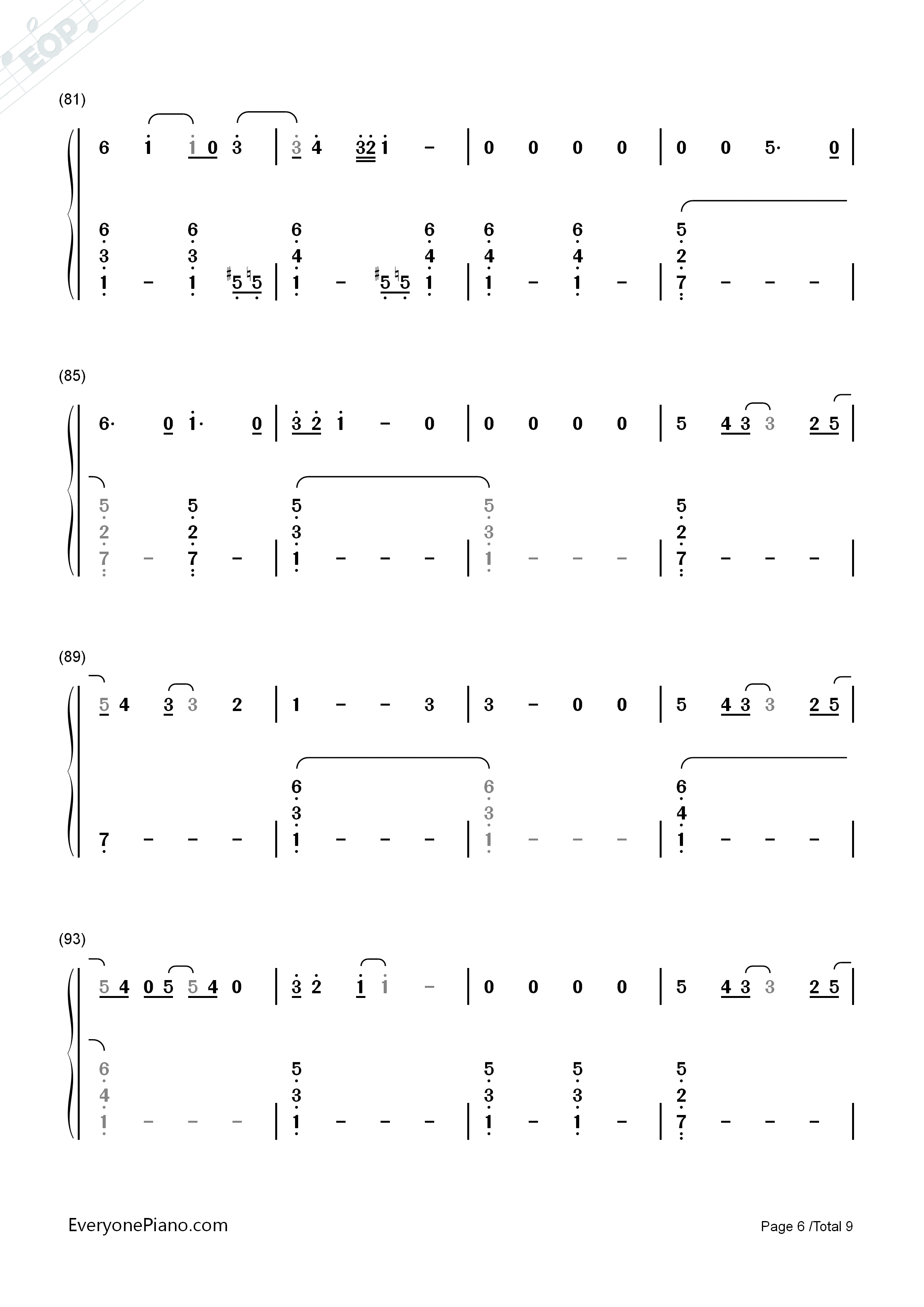 Cancer钢琴简谱_Twenty_One_Pilots演唱