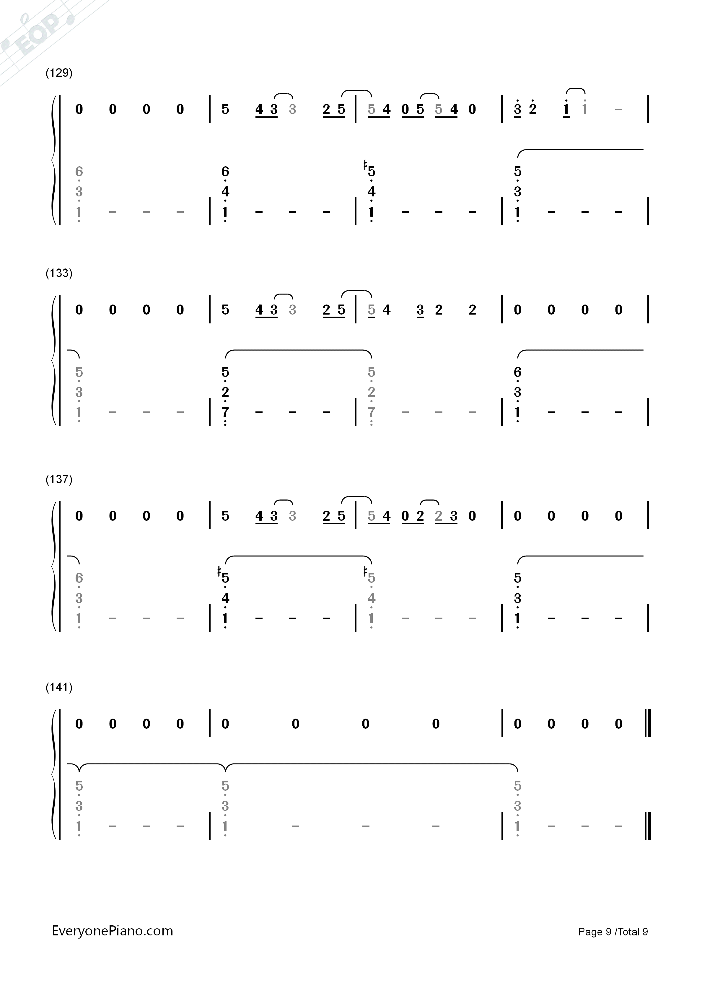 Cancer钢琴简谱_Twenty_One_Pilots演唱