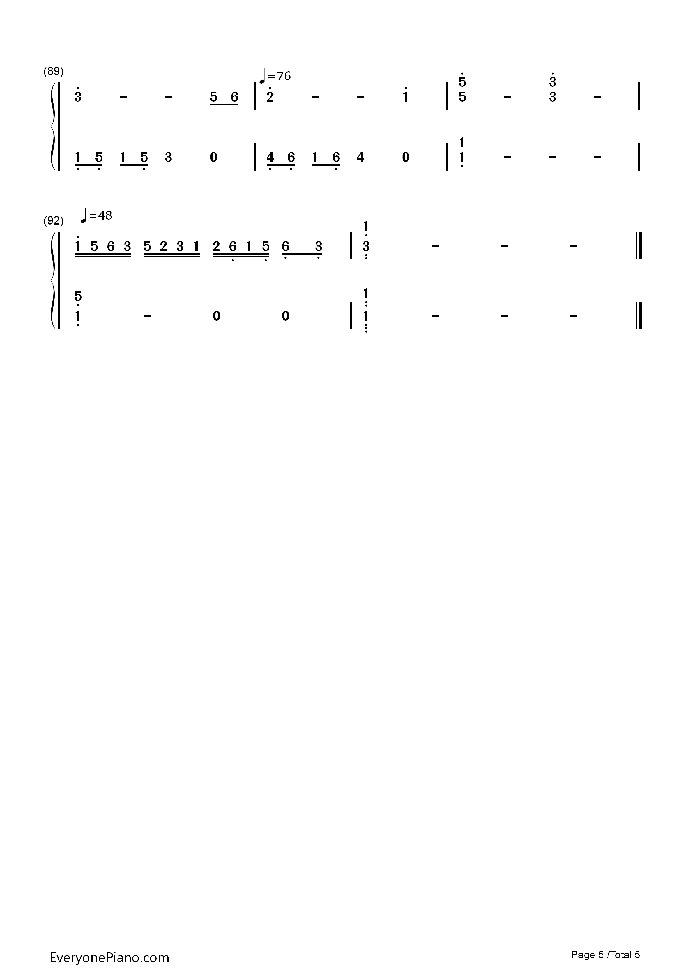 渡红尘钢琴简谱_张碧晨演唱