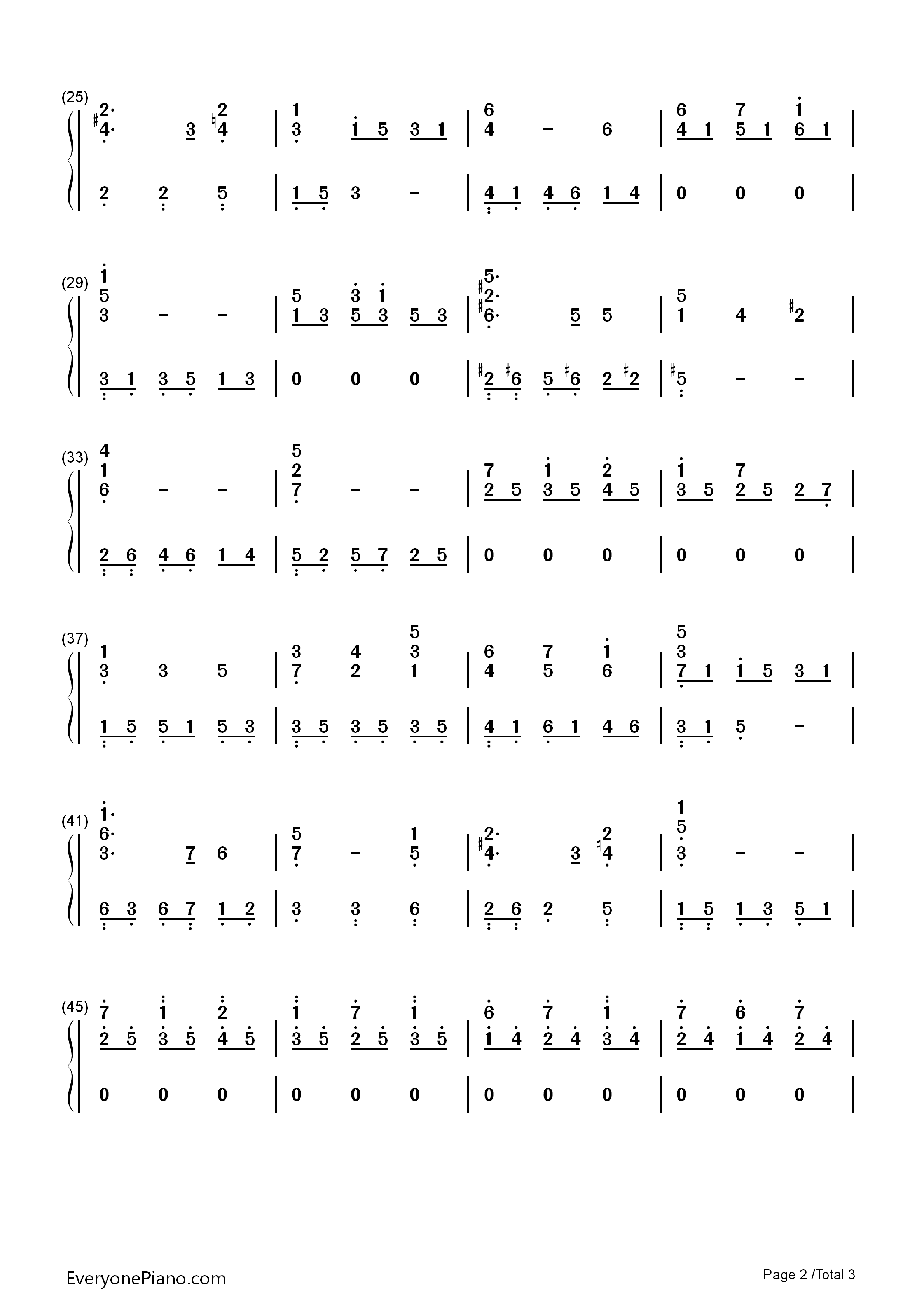 Yoru_No_Uta夜之歌钢琴简谱_岩男润子演唱