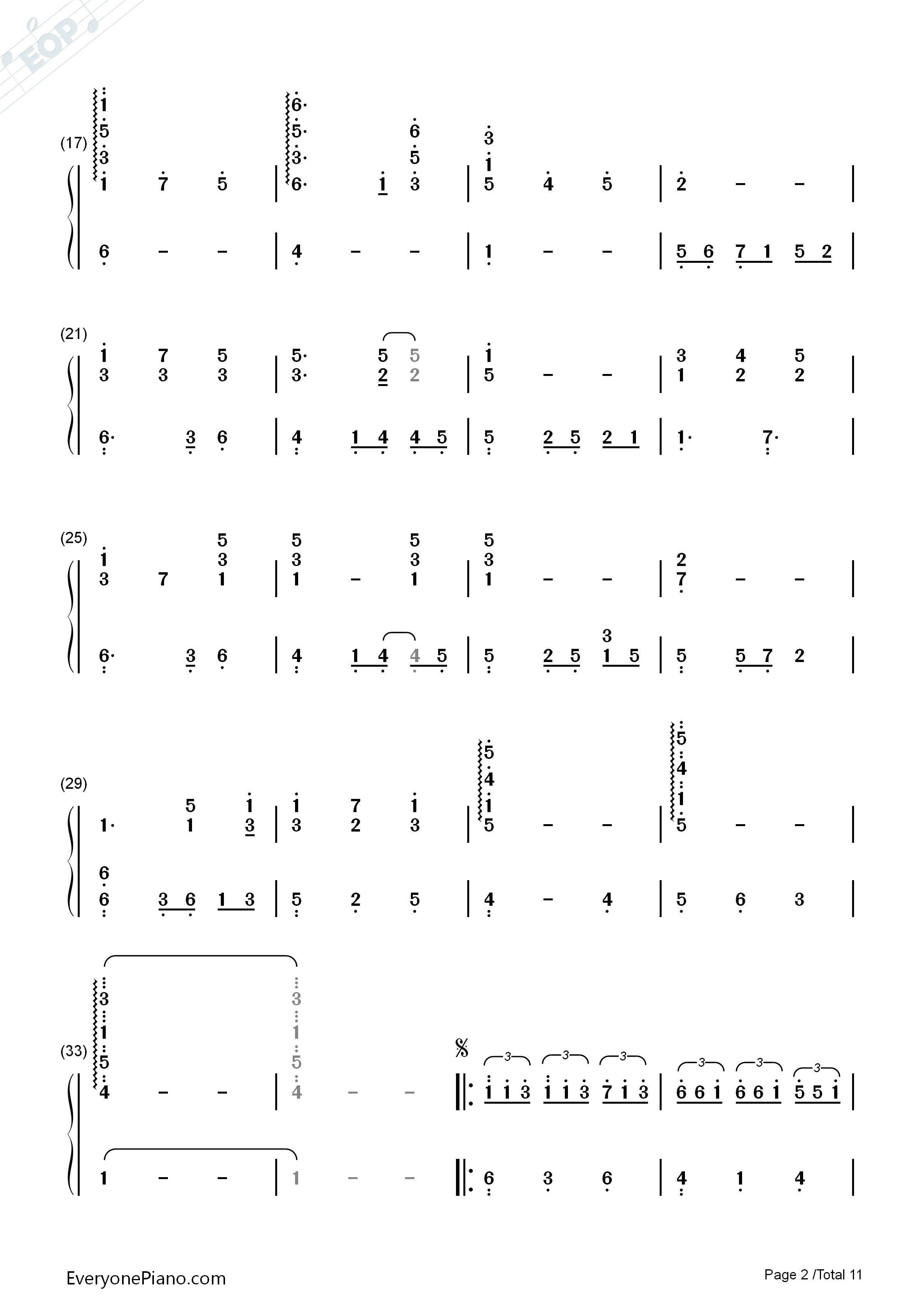 纯白钢琴简谱_V.K克演唱