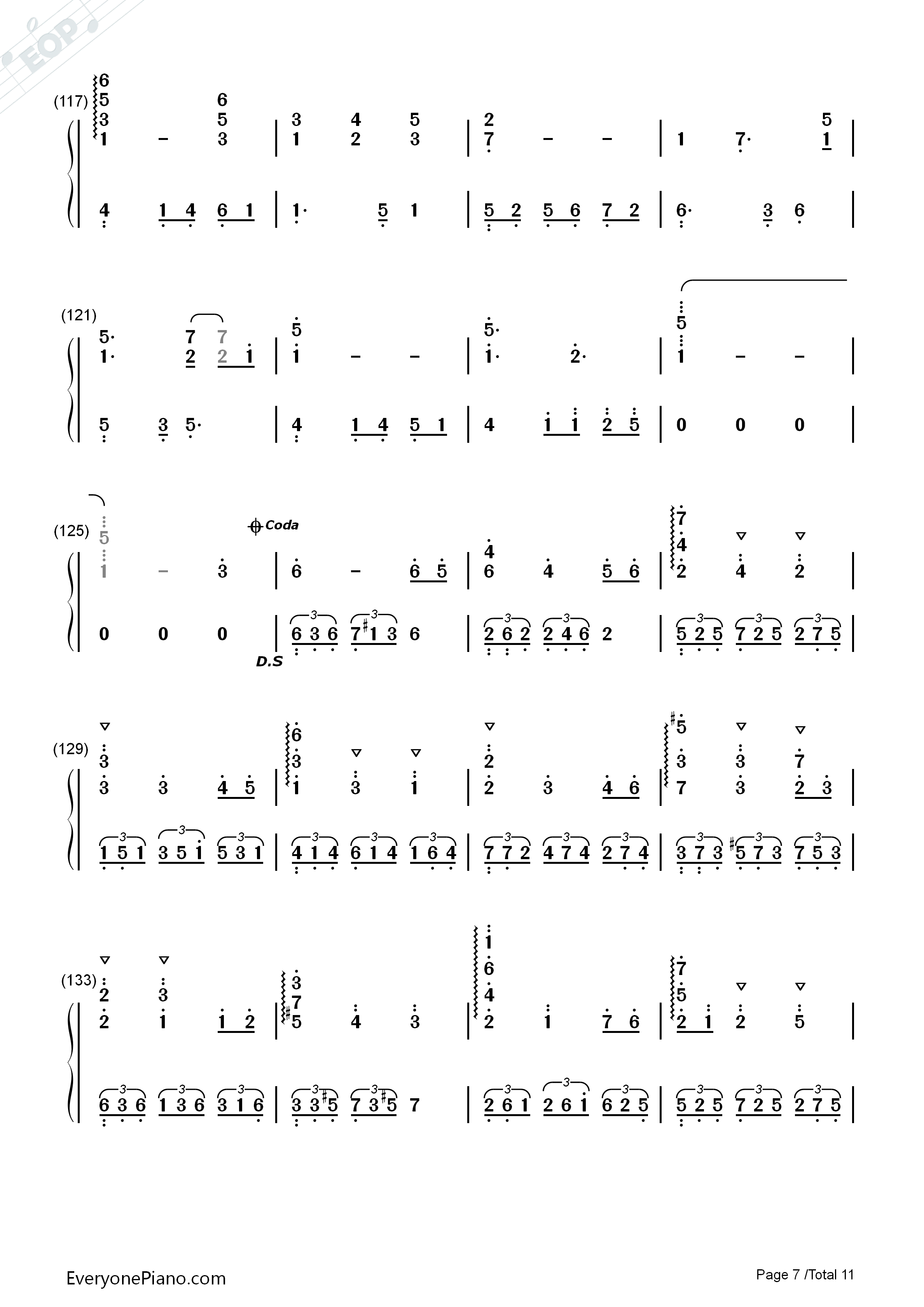 纯白钢琴简谱_V.K克演唱