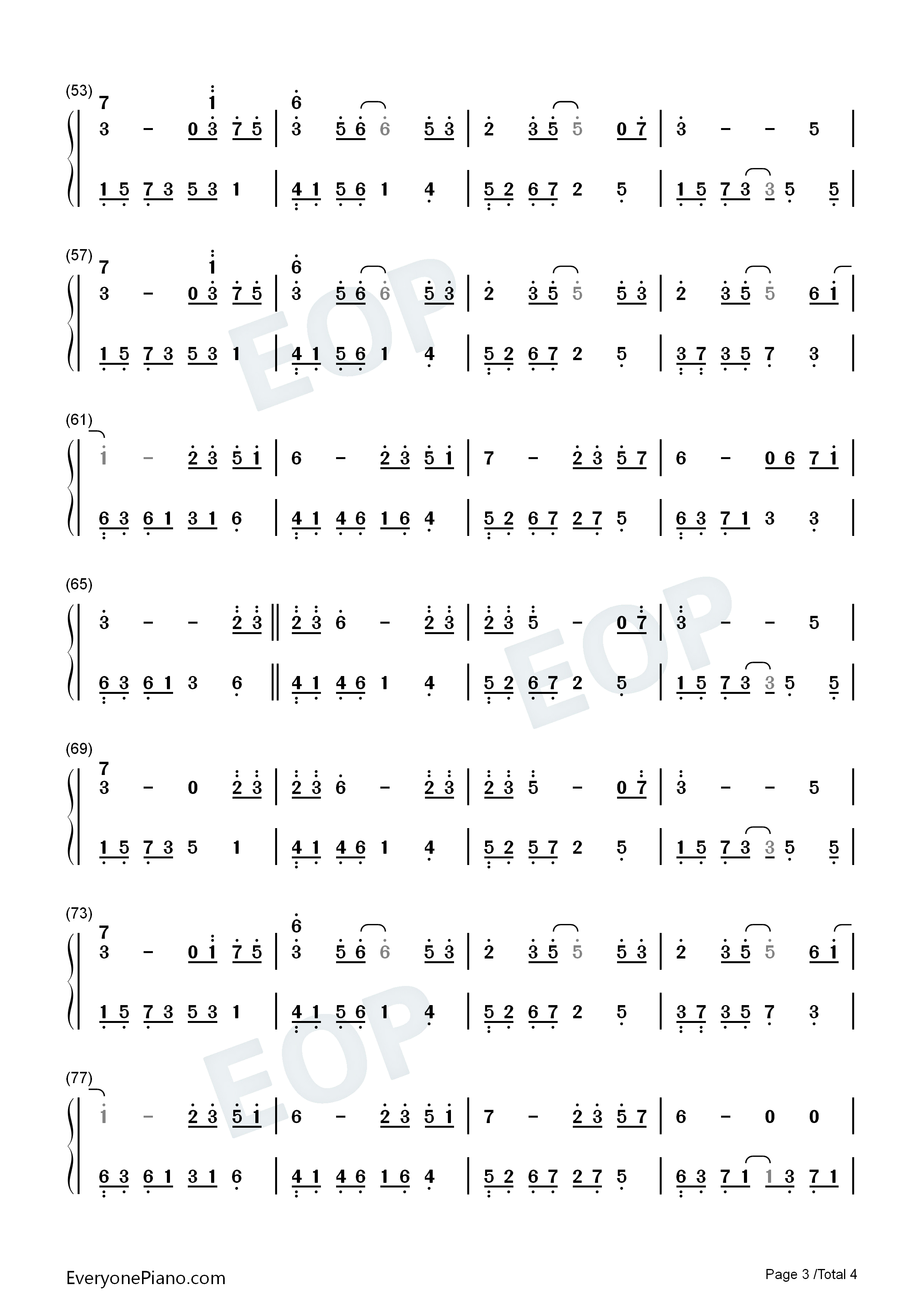 花的微笑钢琴简谱_石进演唱