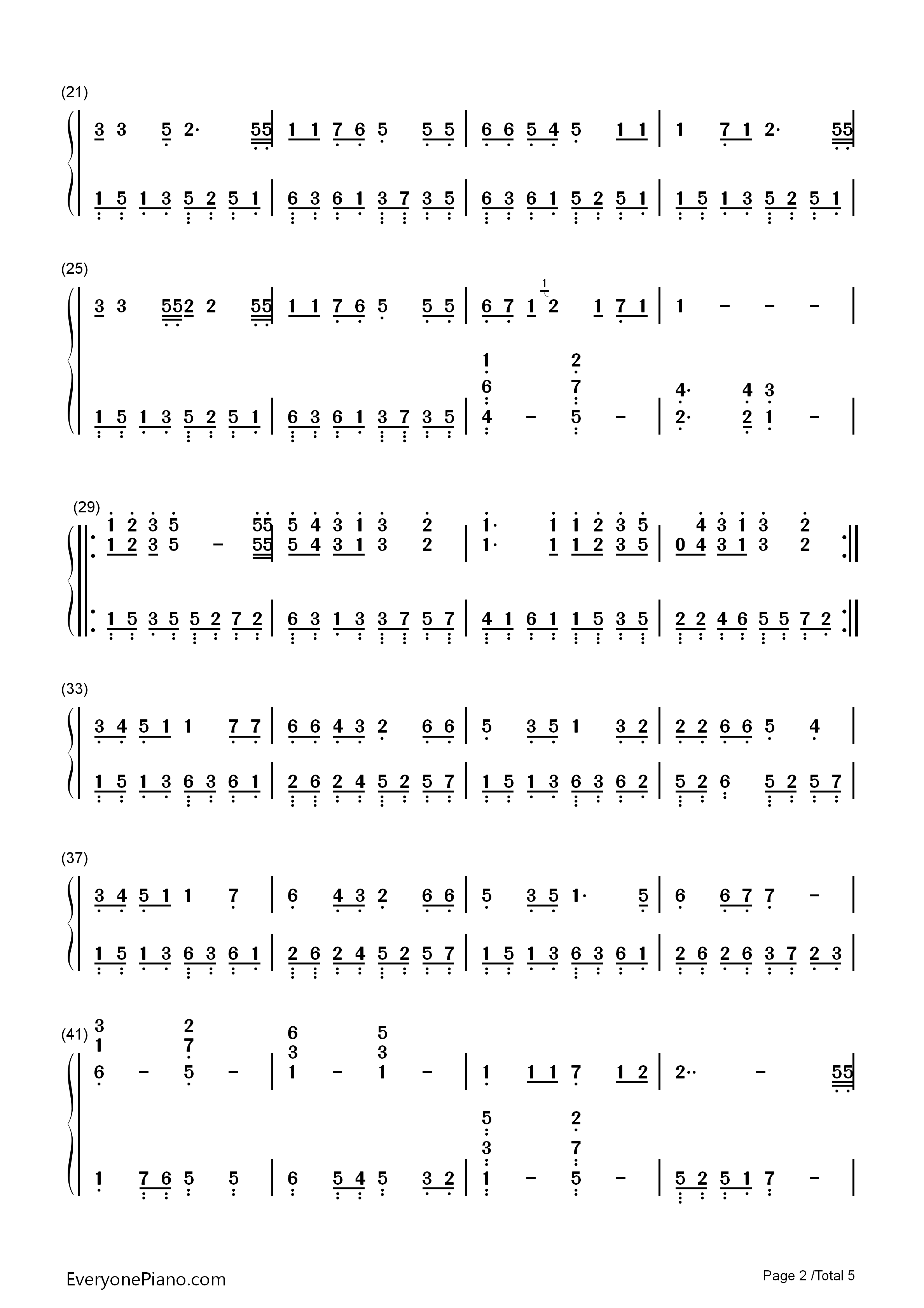 心を开いて钢琴简谱_ZARD演唱