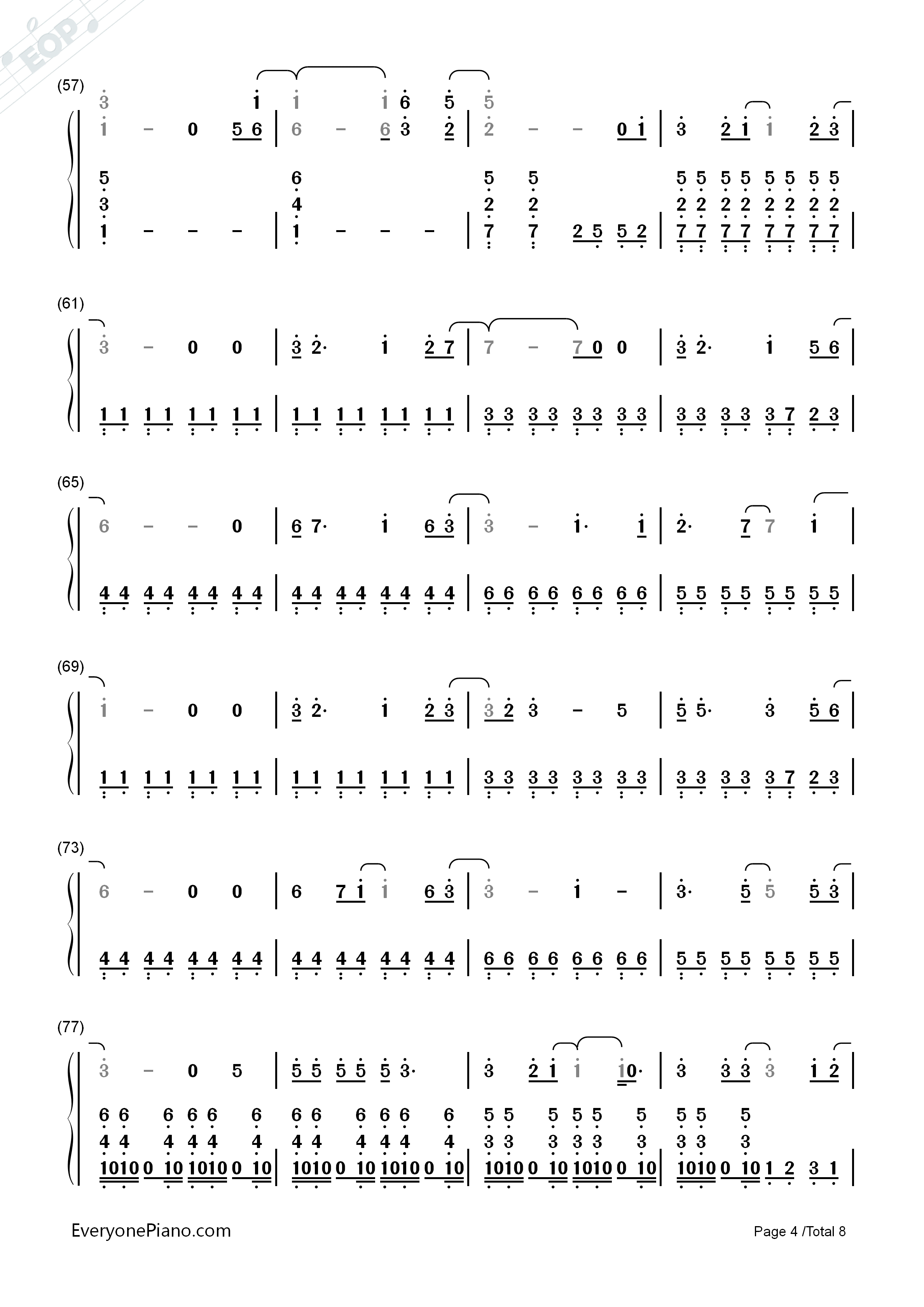 I_Remember_You钢琴简谱_Tom_Chaplin演唱