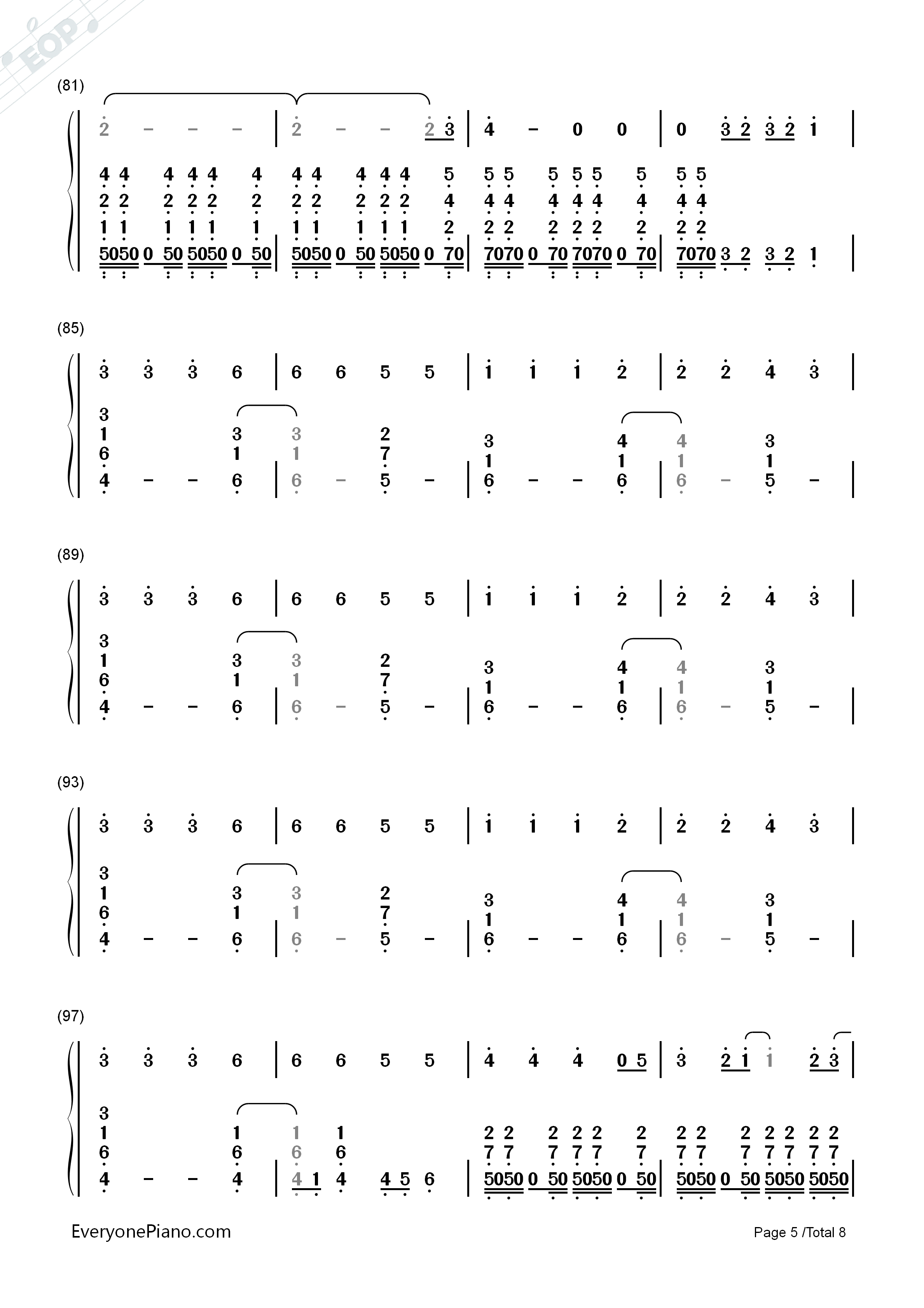 I_Remember_You钢琴简谱_Tom_Chaplin演唱