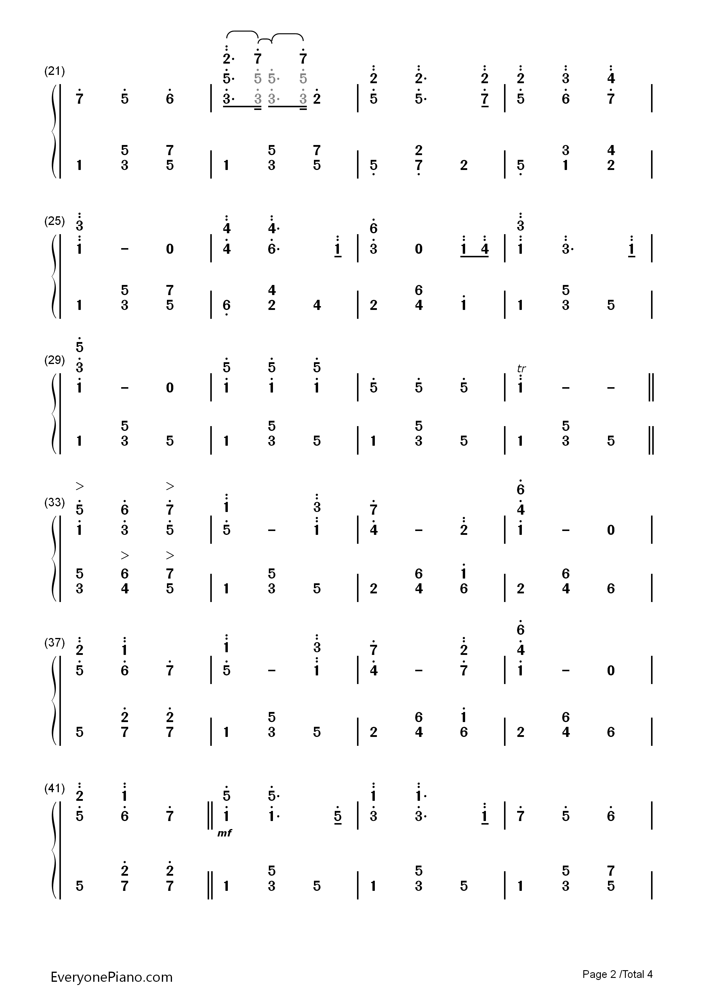夏日华尔兹钢琴简谱_班得瑞演唱