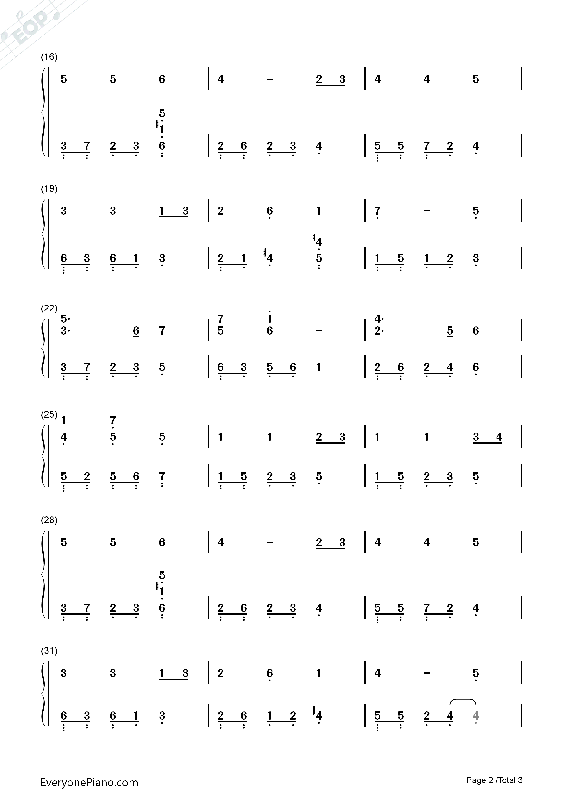 Away_In_A_Manger钢琴简谱_Susan_Boyle__苏珊大妈演唱