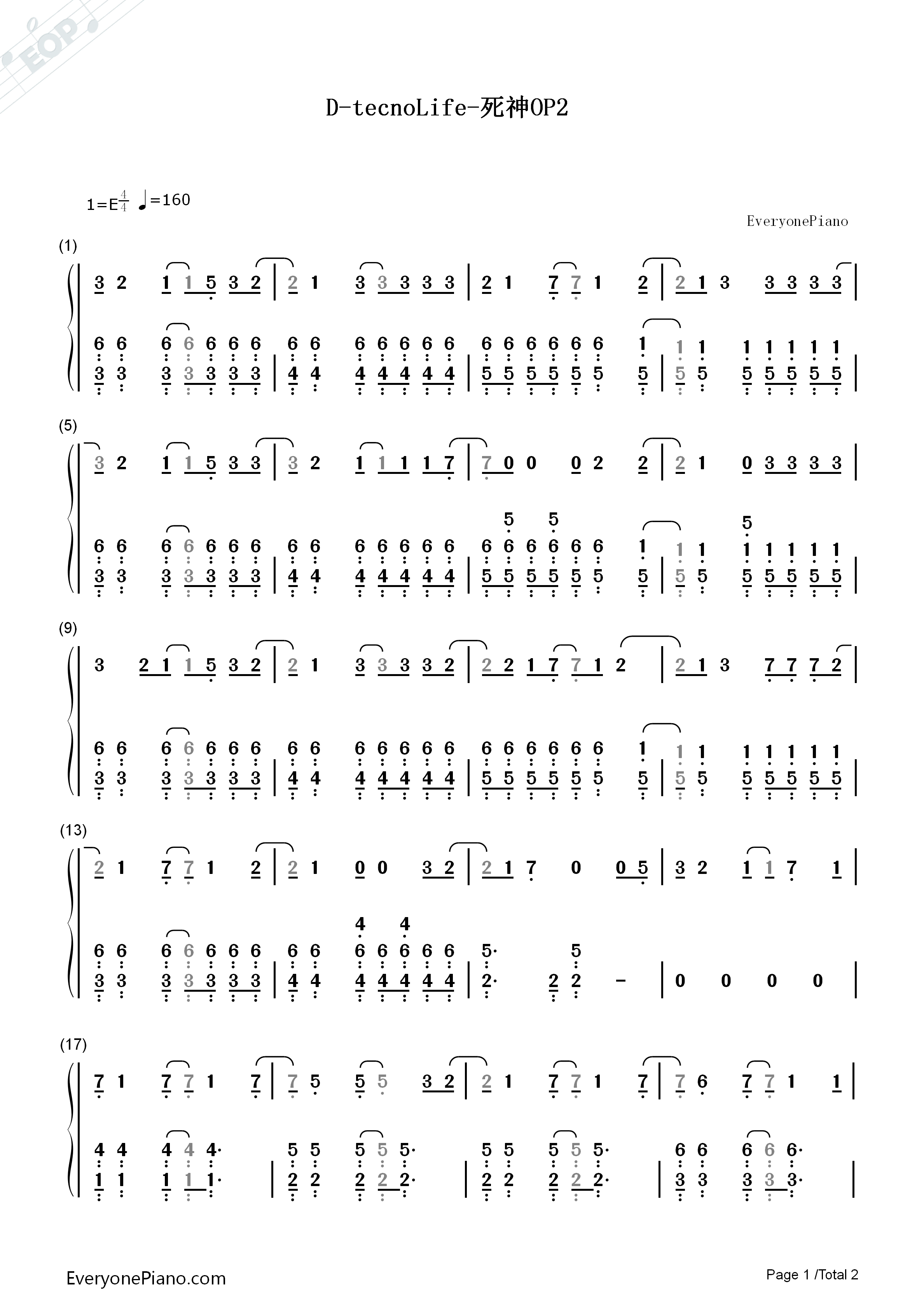 D钢琴简谱_UVERworld演唱