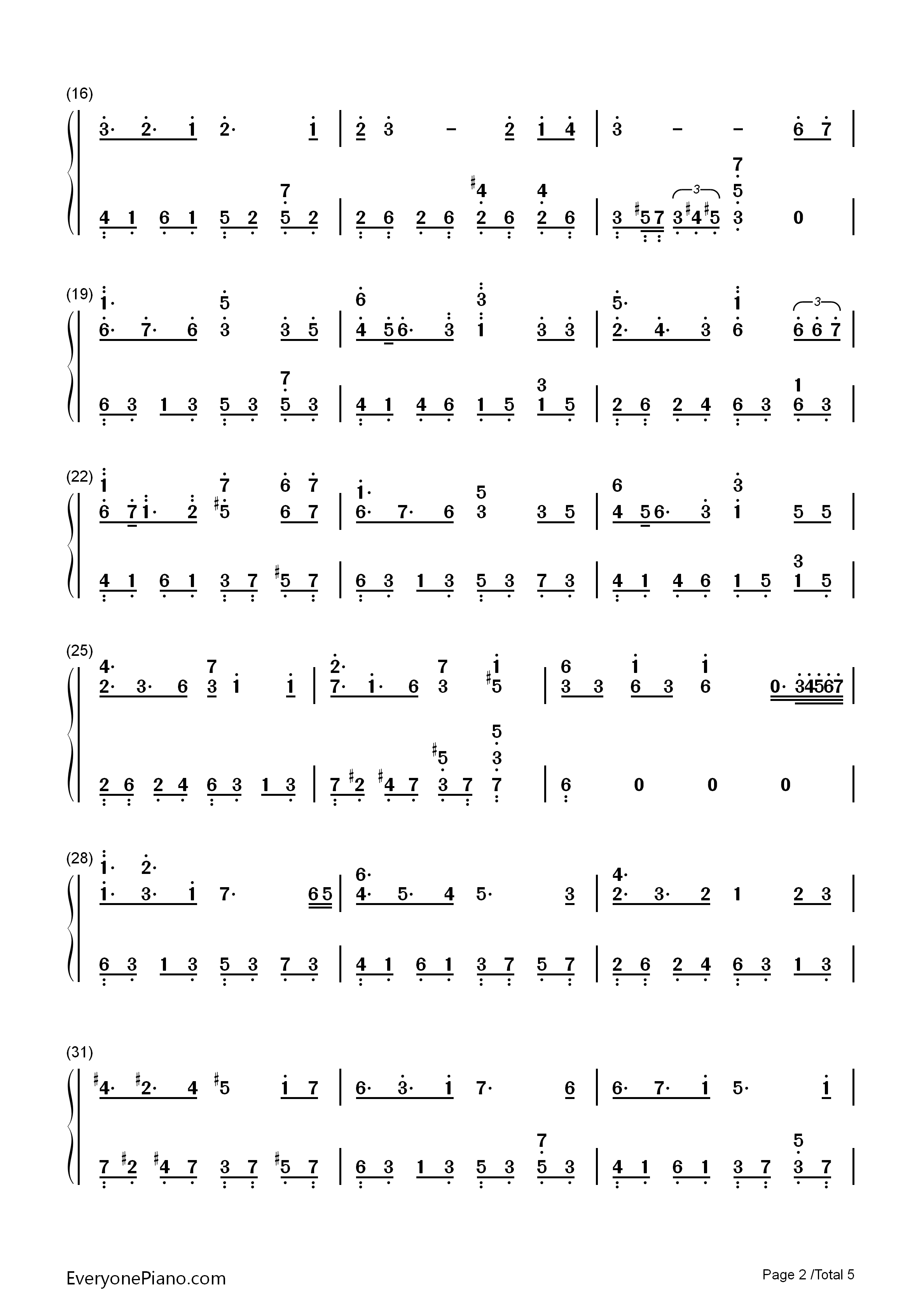 天地不容钢琴简谱_胡鸿钧演唱