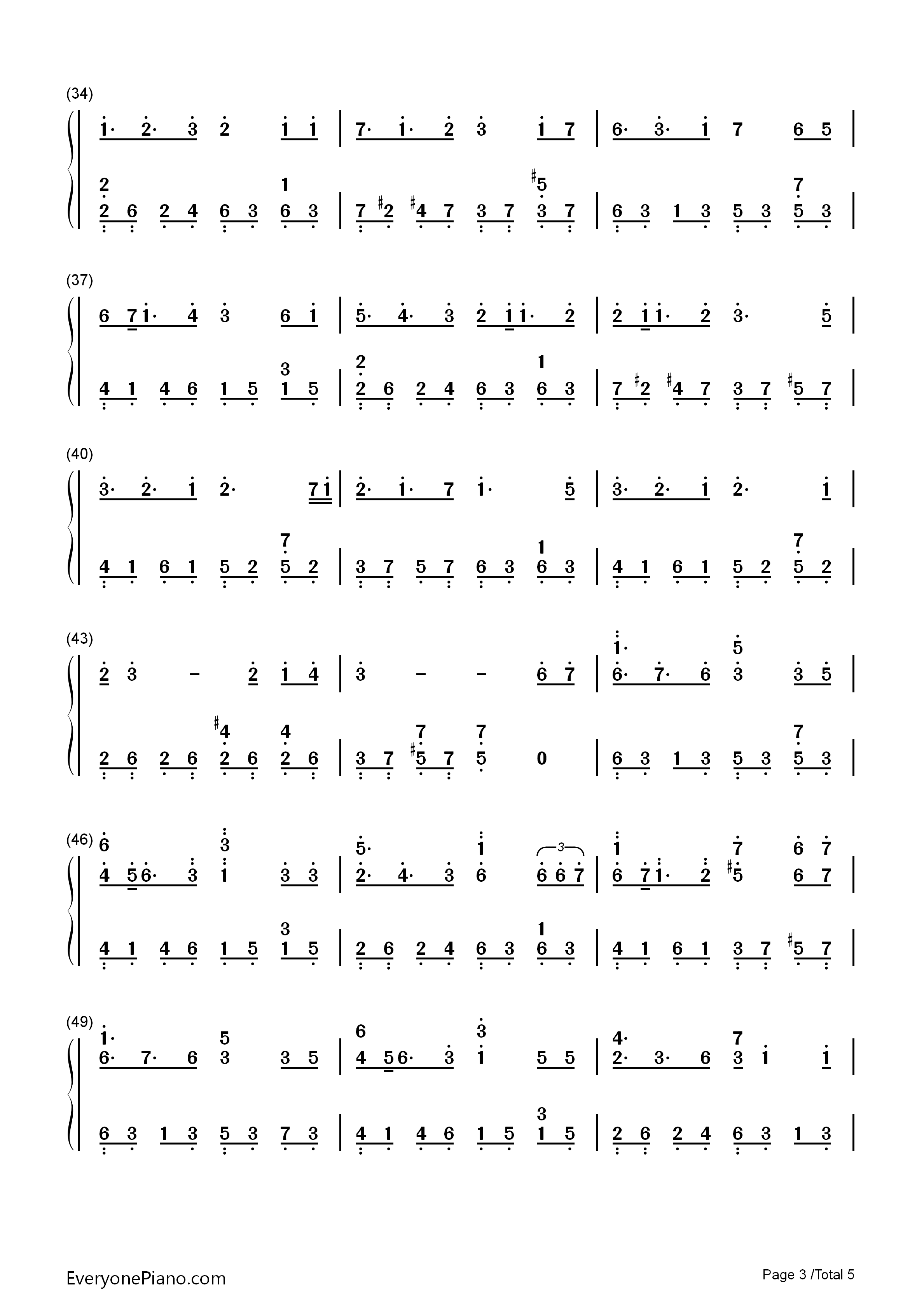 天地不容钢琴简谱_胡鸿钧演唱