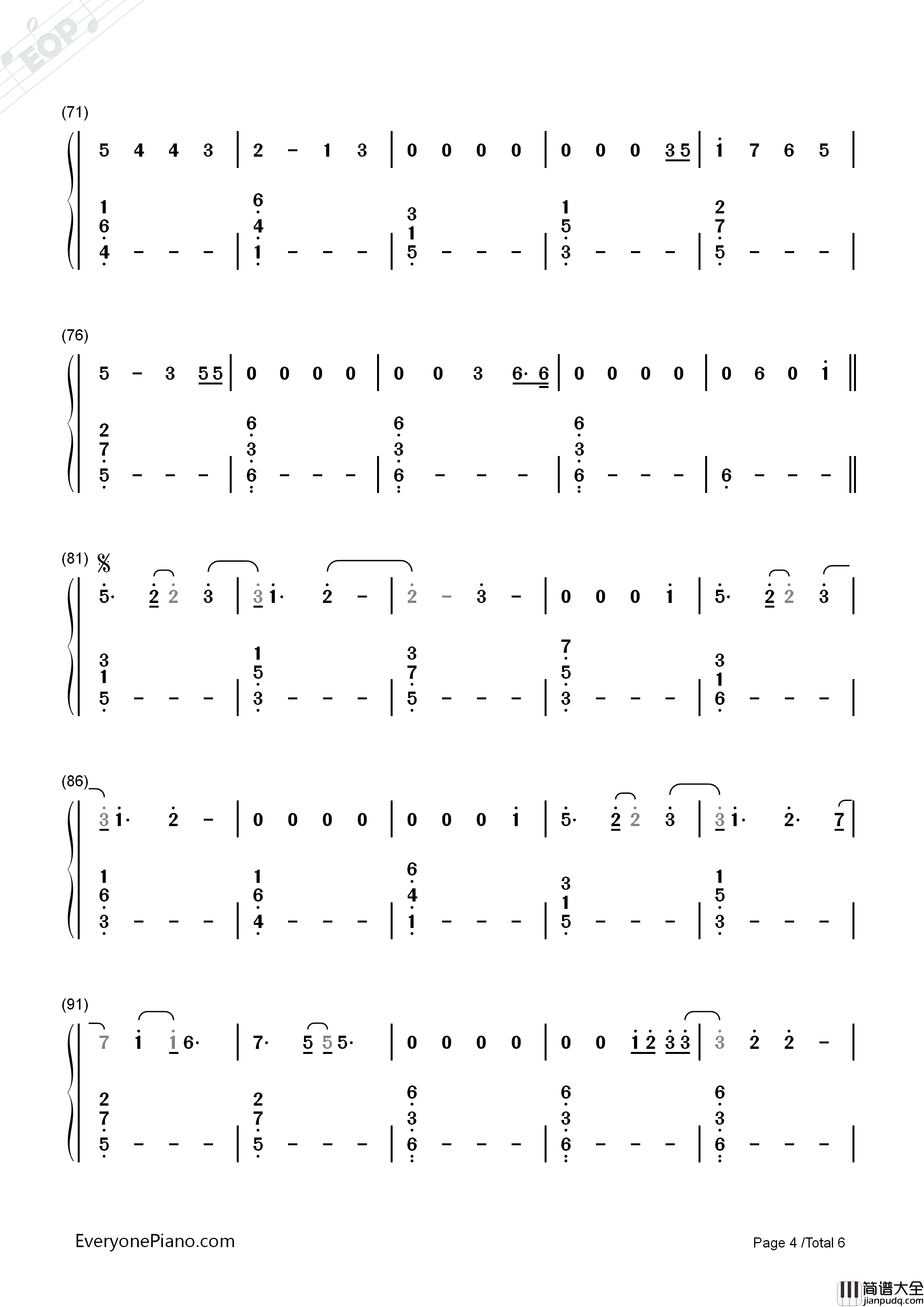 Love_Me_Like_You_Do钢琴简谱_Ellie_Goulding演唱