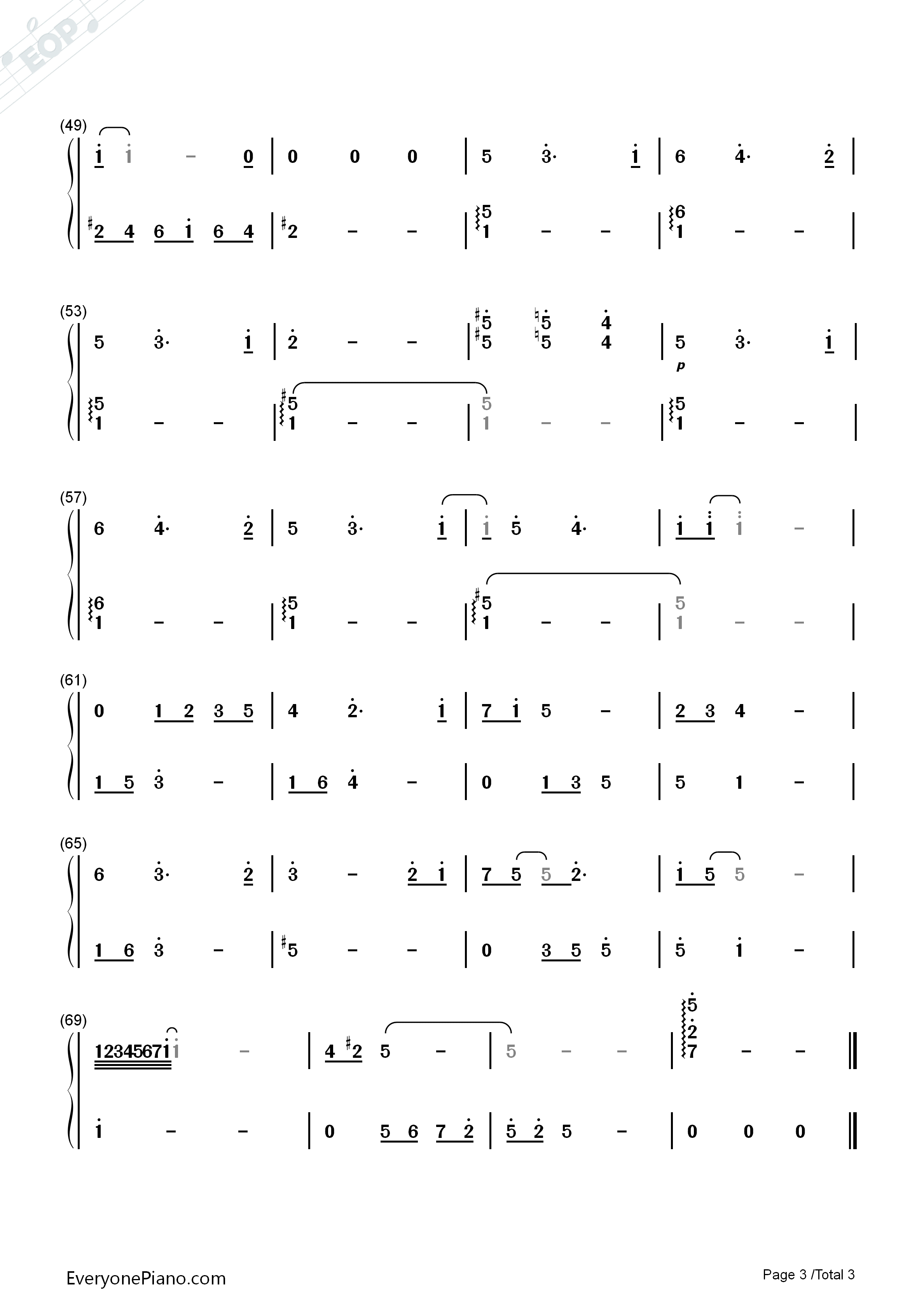 space_love钢琴简谱_高润荷演唱