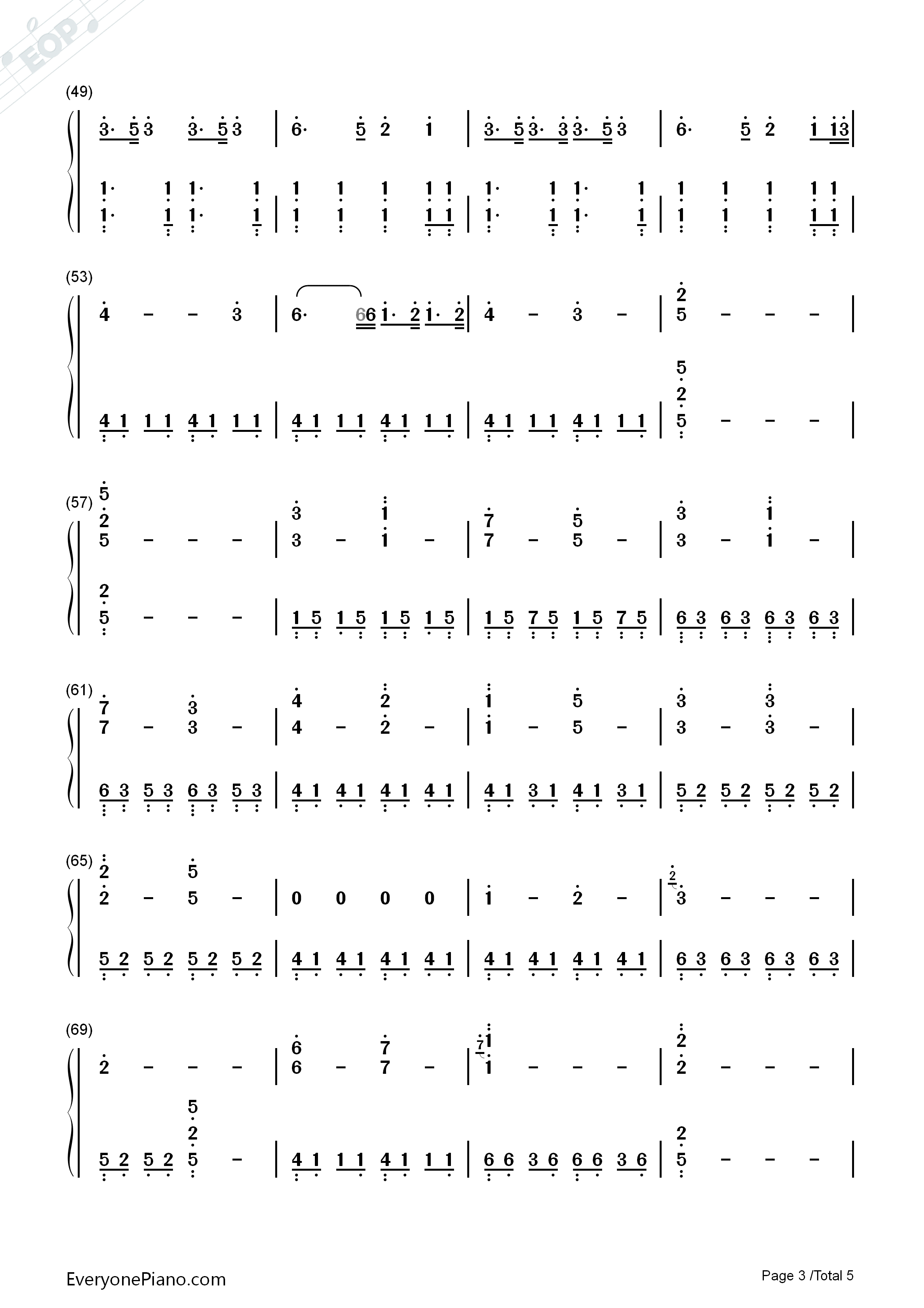 A_Thousand_Years钢琴简谱_Christina_Perri演唱