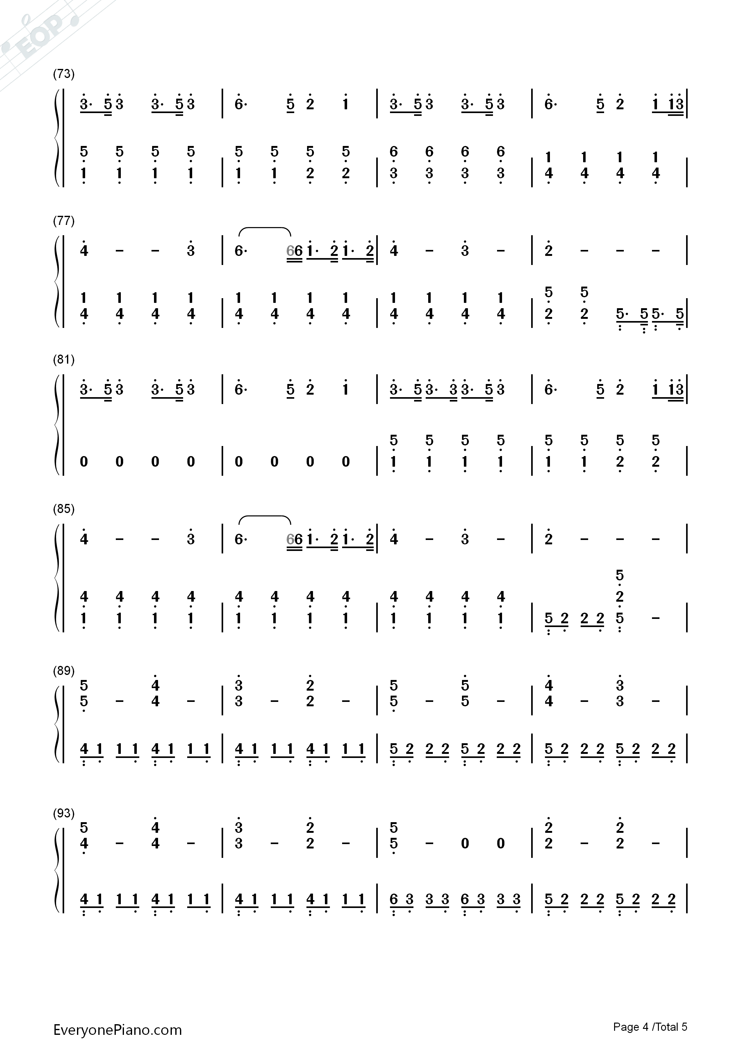 A_Thousand_Years钢琴简谱_Christina_Perri演唱