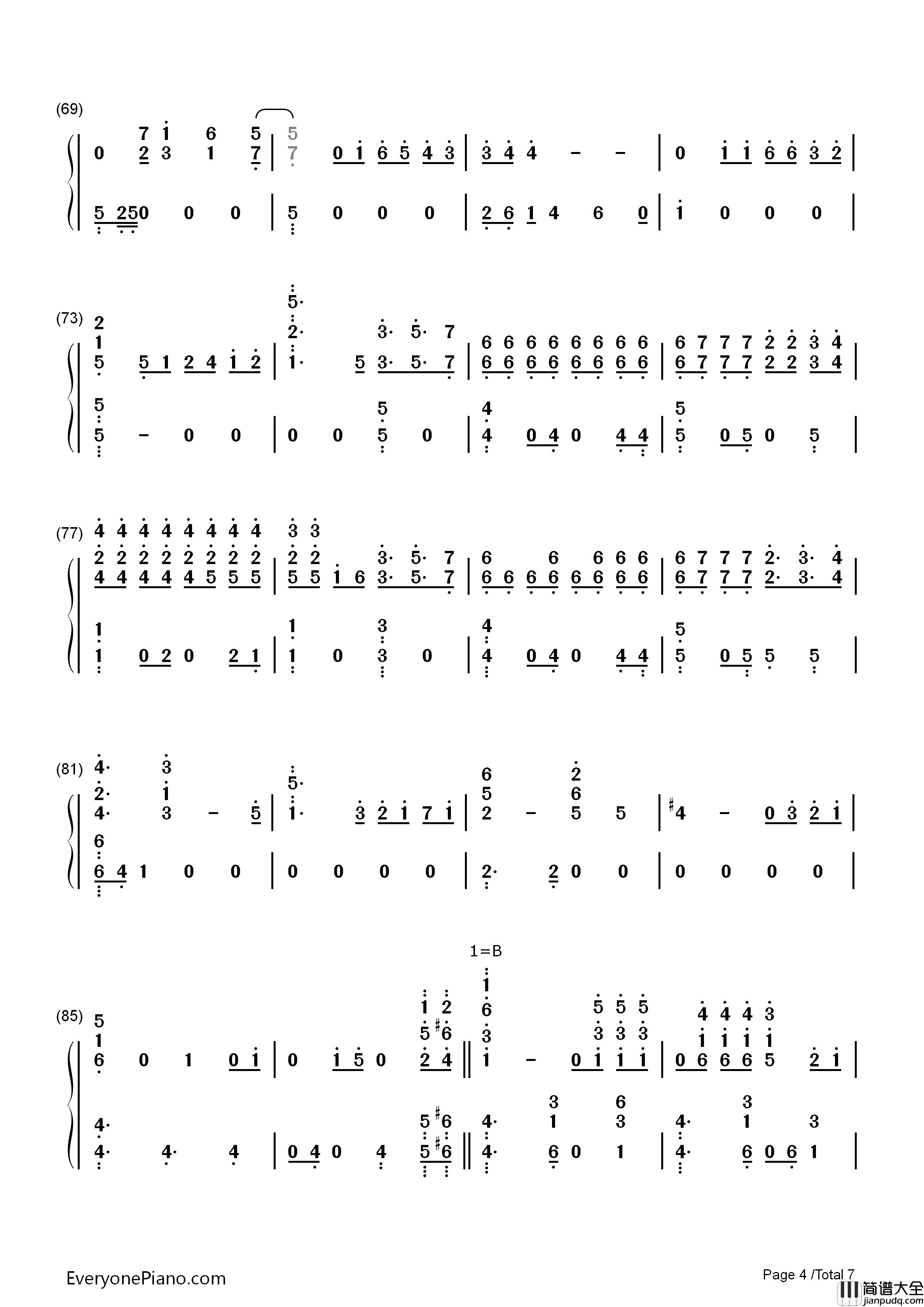 十二月的奇迹(Miracles_in_December)钢琴简谱_EXO演唱