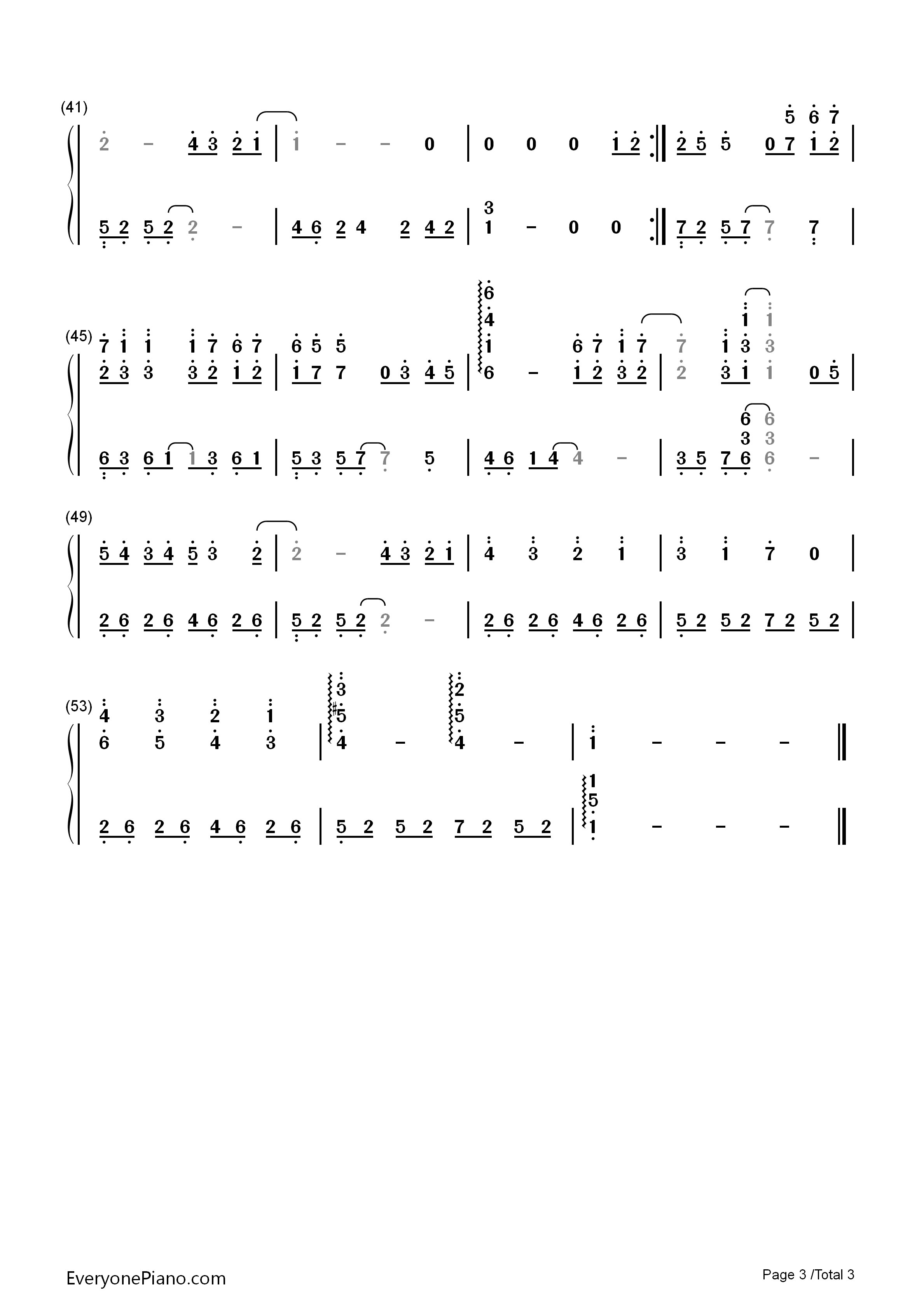 你好不好钢琴简谱_周兴哲演唱