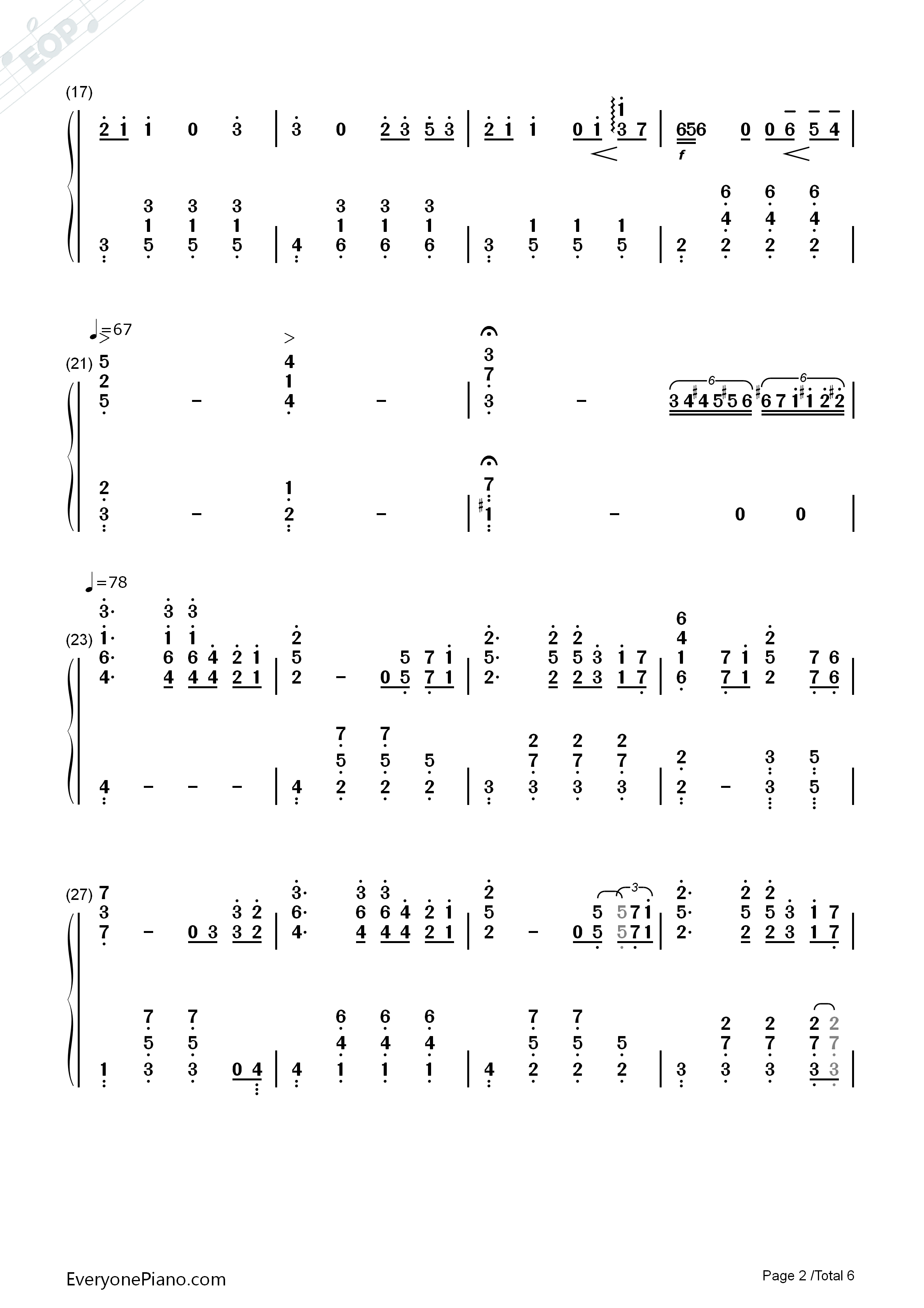 帰らざる日々钢琴简谱_久石让_宫崎骏演唱