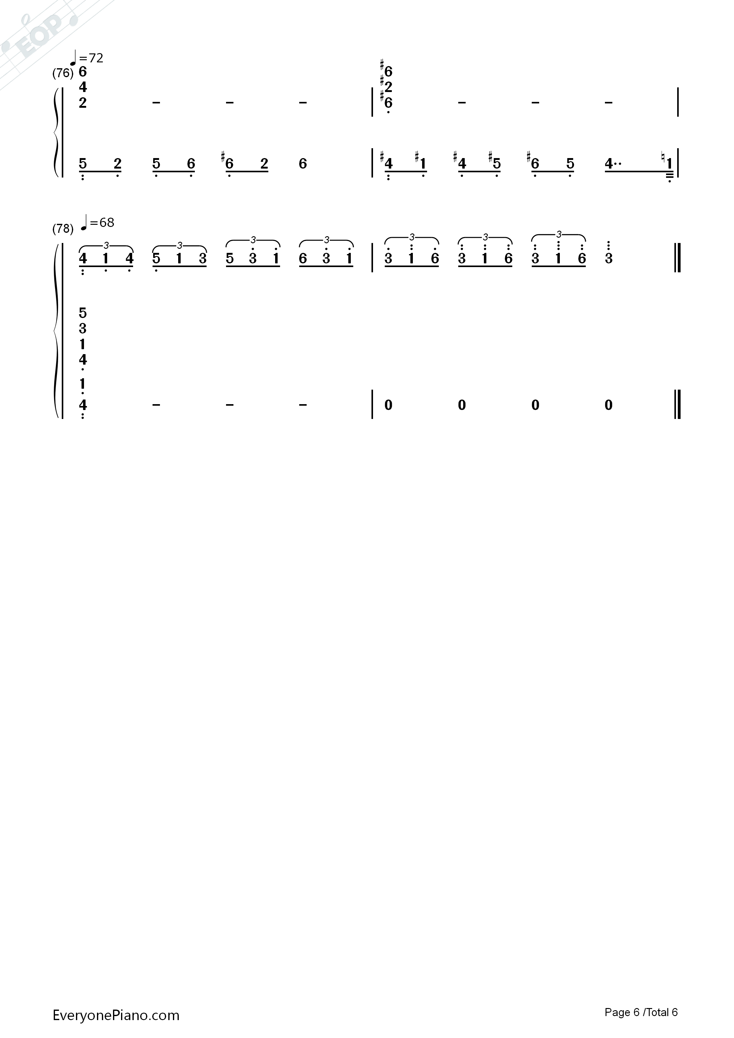 帰らざる日々钢琴简谱_久石让_宫崎骏演唱