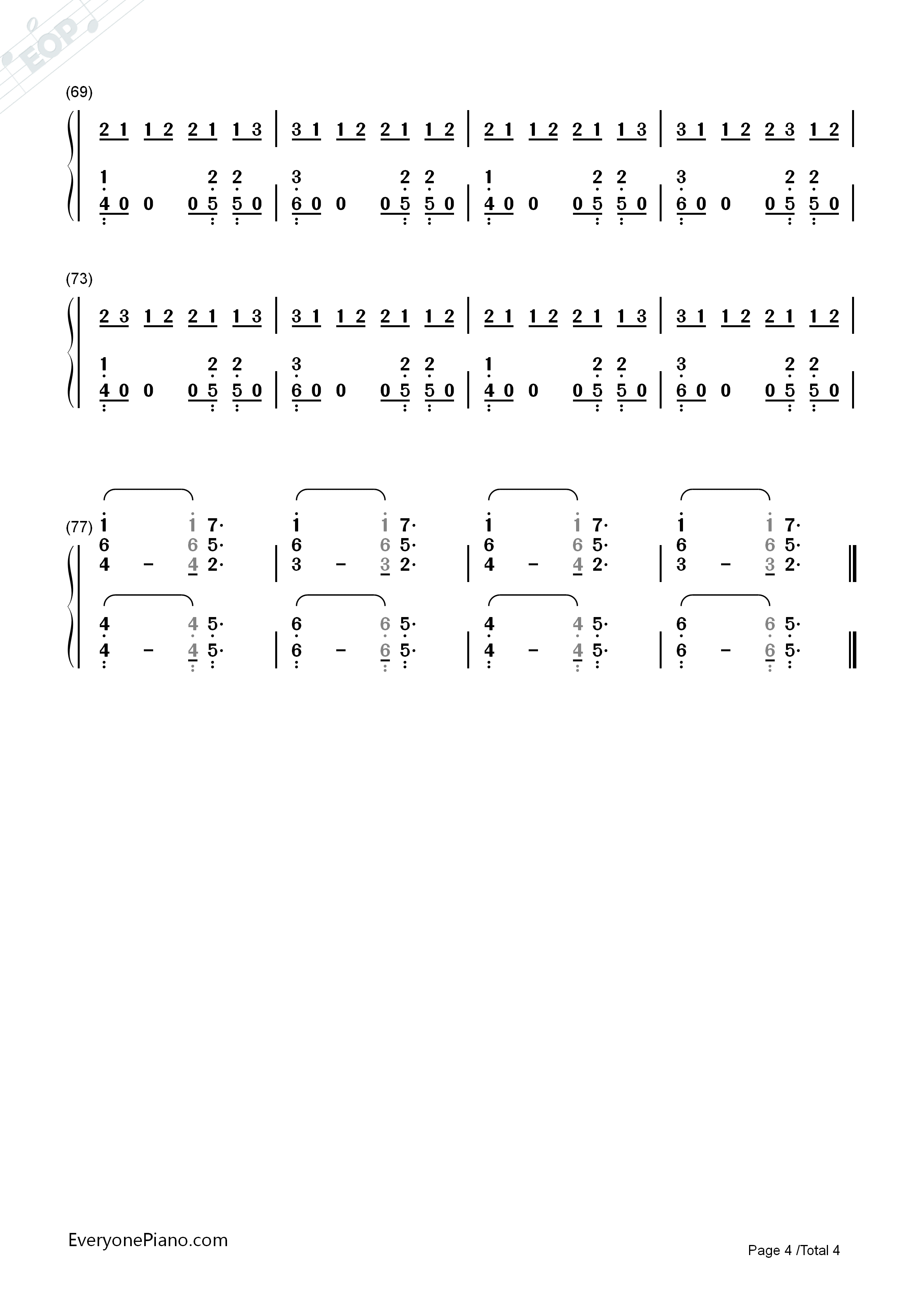 Closer钢琴简谱_The_Chainsmokers演唱