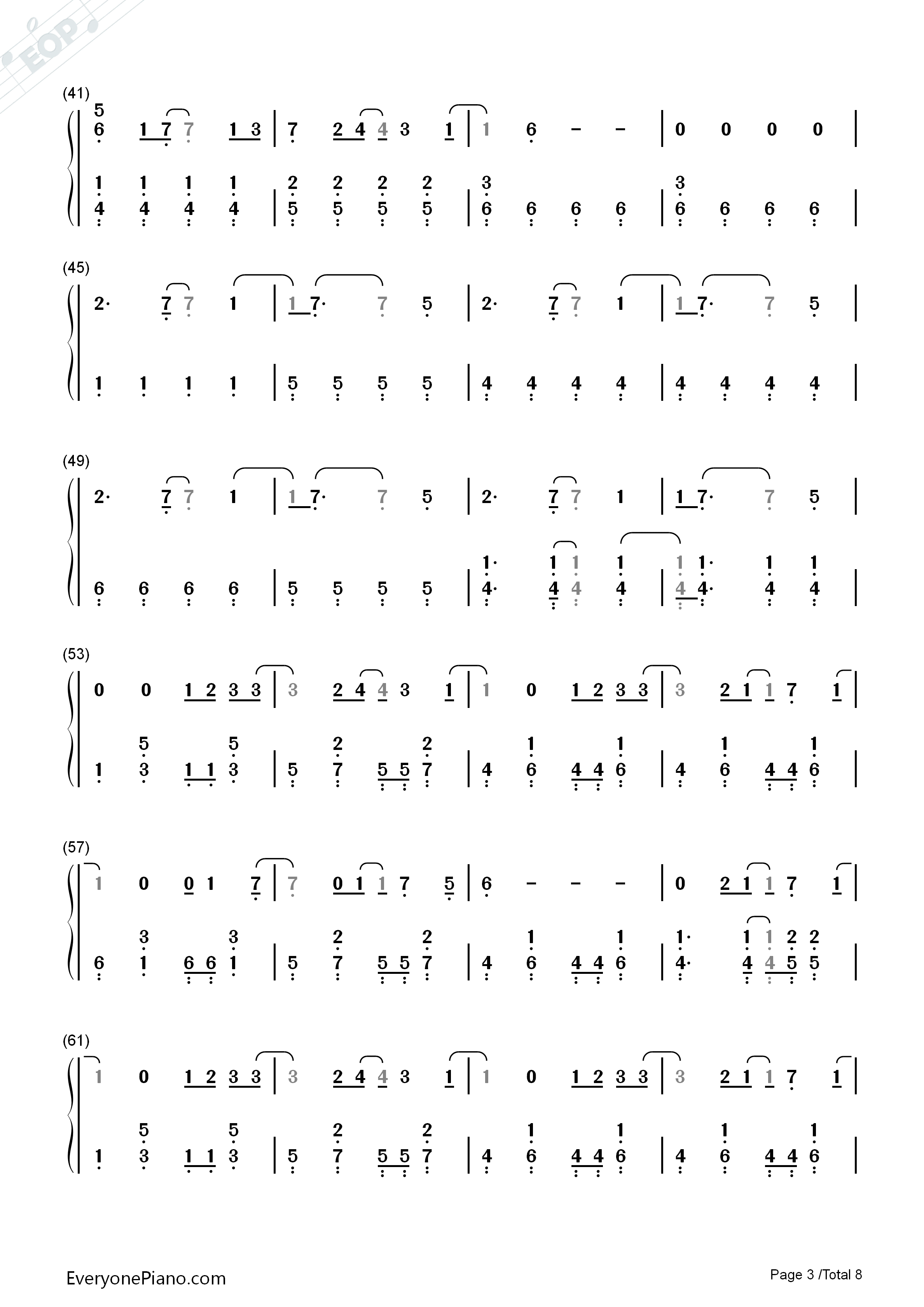 Glamorous_Sky钢琴简谱_中岛美嘉演唱