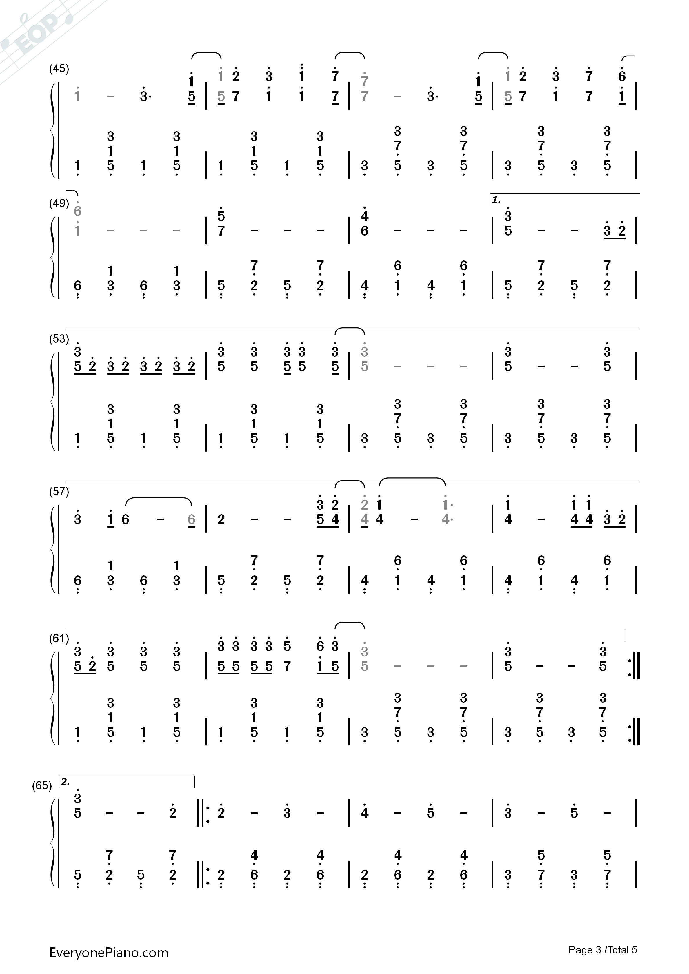 Count_On_Me_钢琴简谱_Bruno_Mars演唱