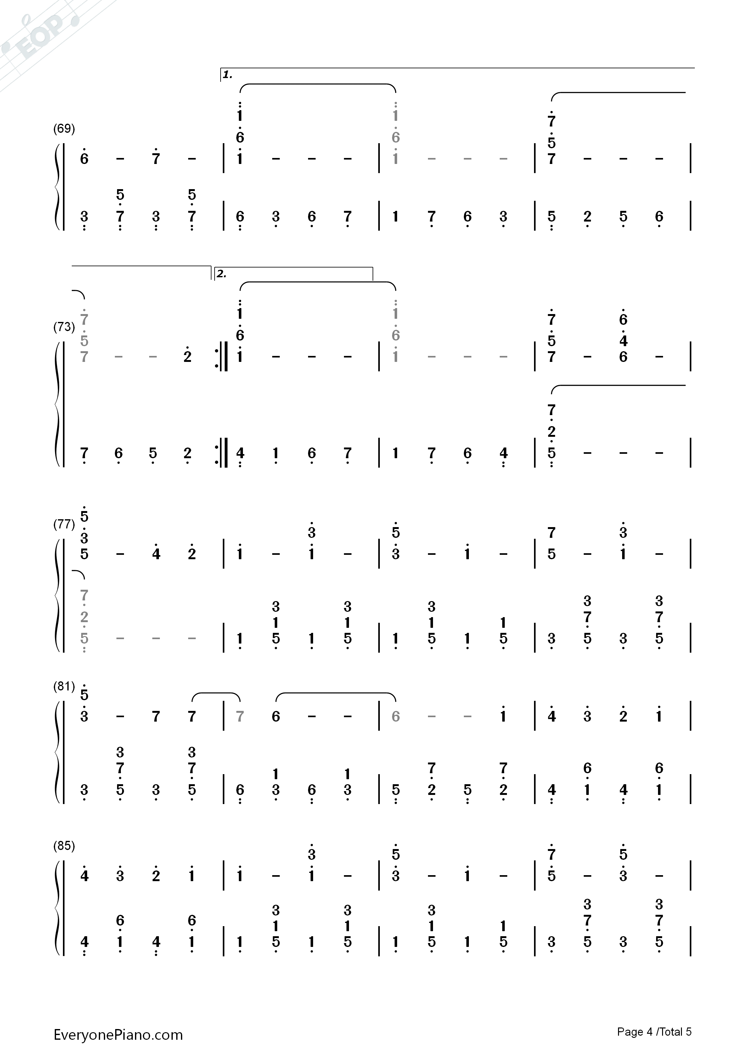 Count_On_Me_钢琴简谱_Bruno_Mars演唱