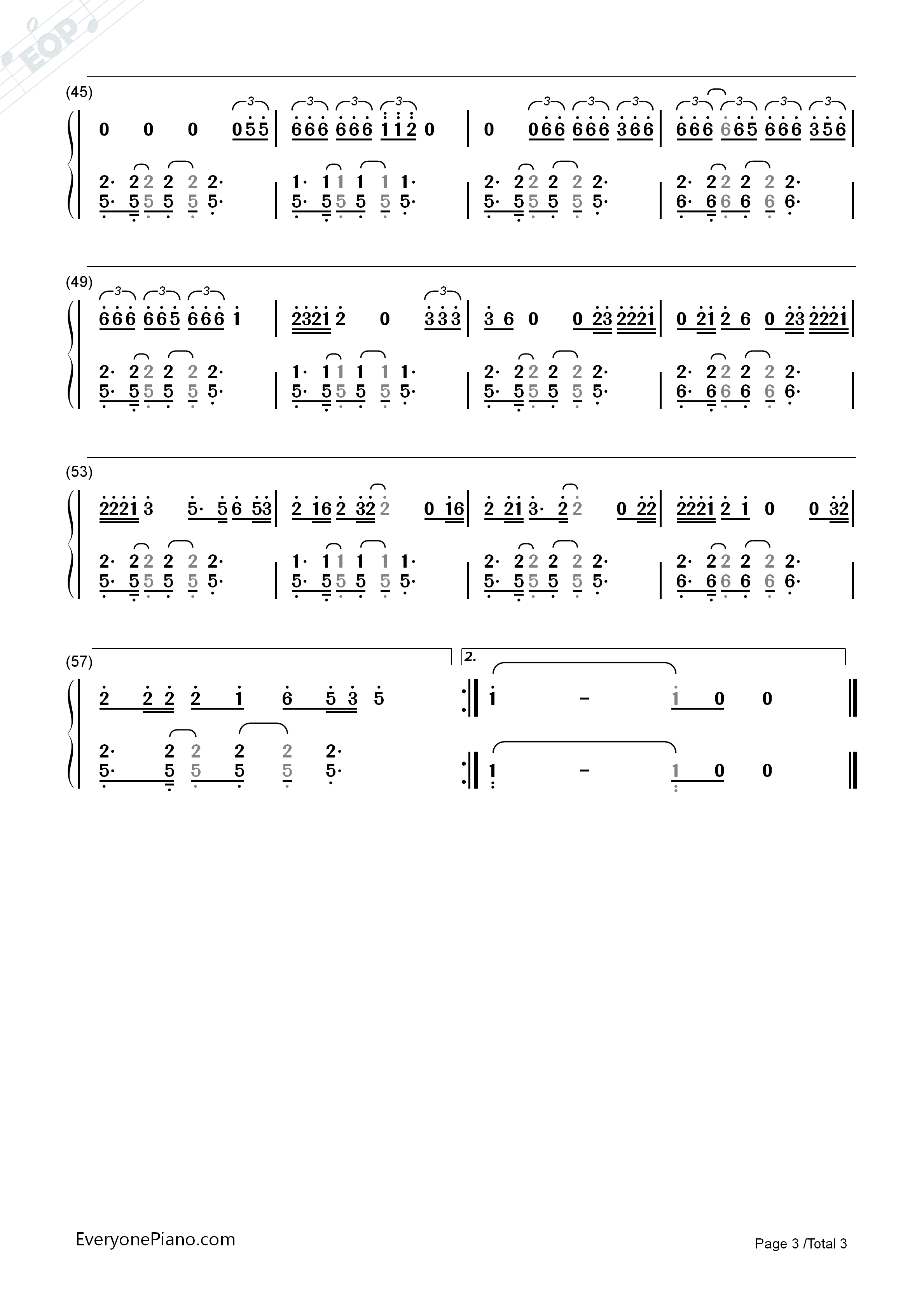 Needed_Me钢琴简谱_Rihanna_R3hab演唱