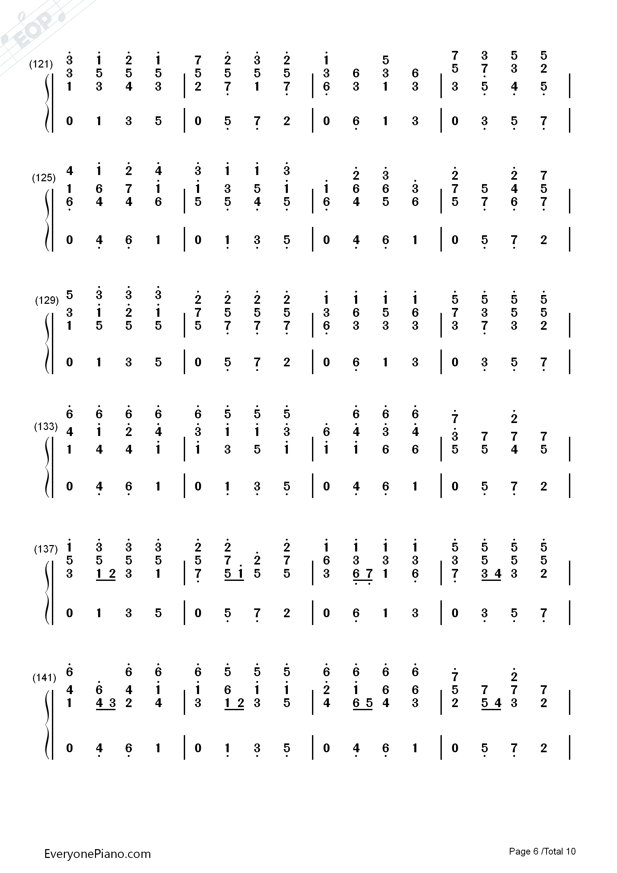 D大调卡农原版钢琴简谱_约翰·帕赫贝尔演唱