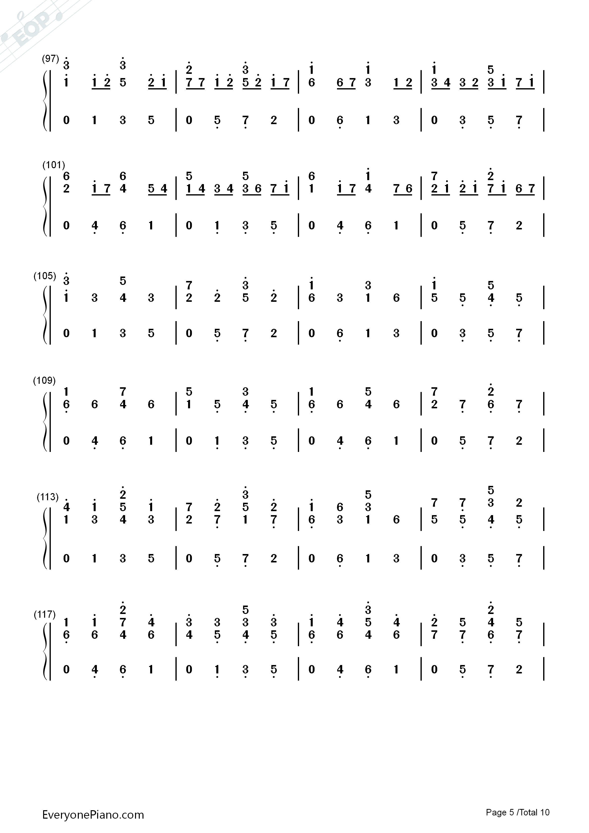 D大调卡农原版钢琴简谱_约翰·帕赫贝尔演唱